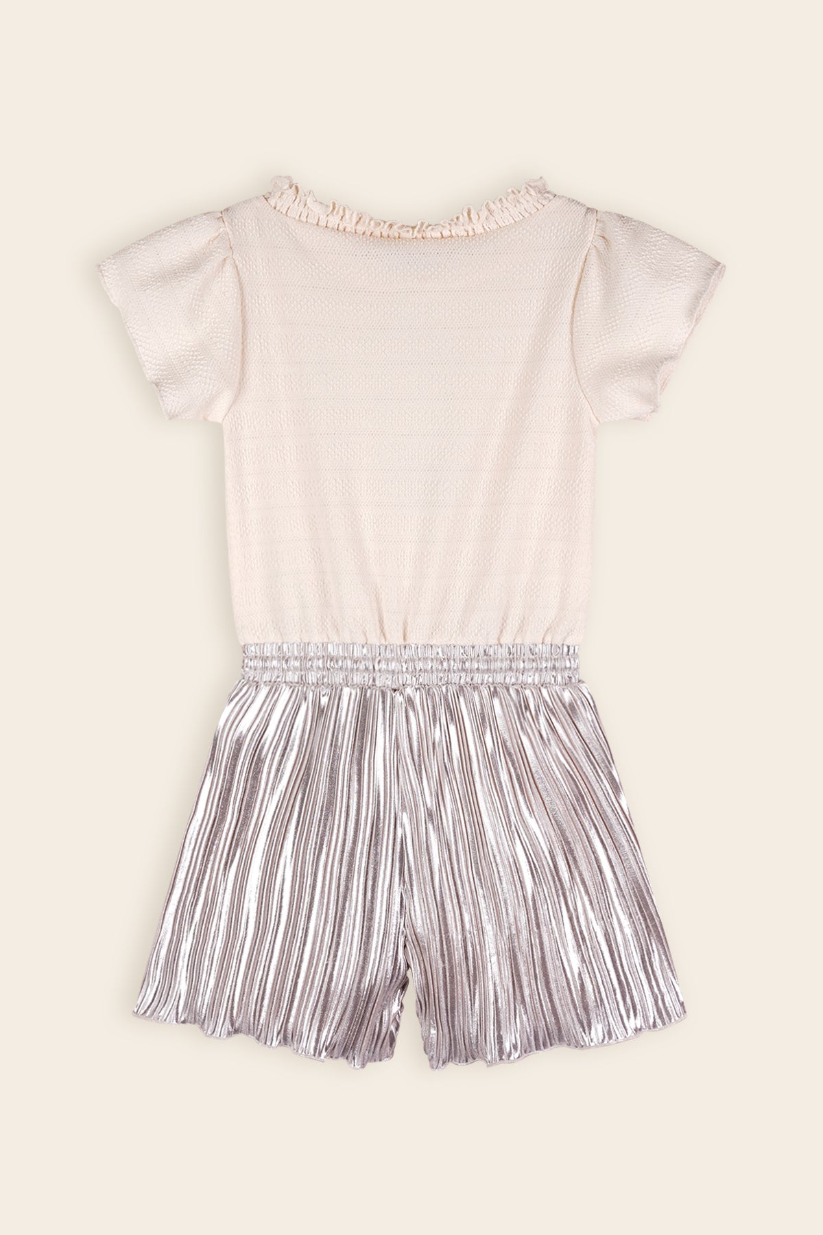 NoNo Syl Jumpsuit Korte Broek Ivoor