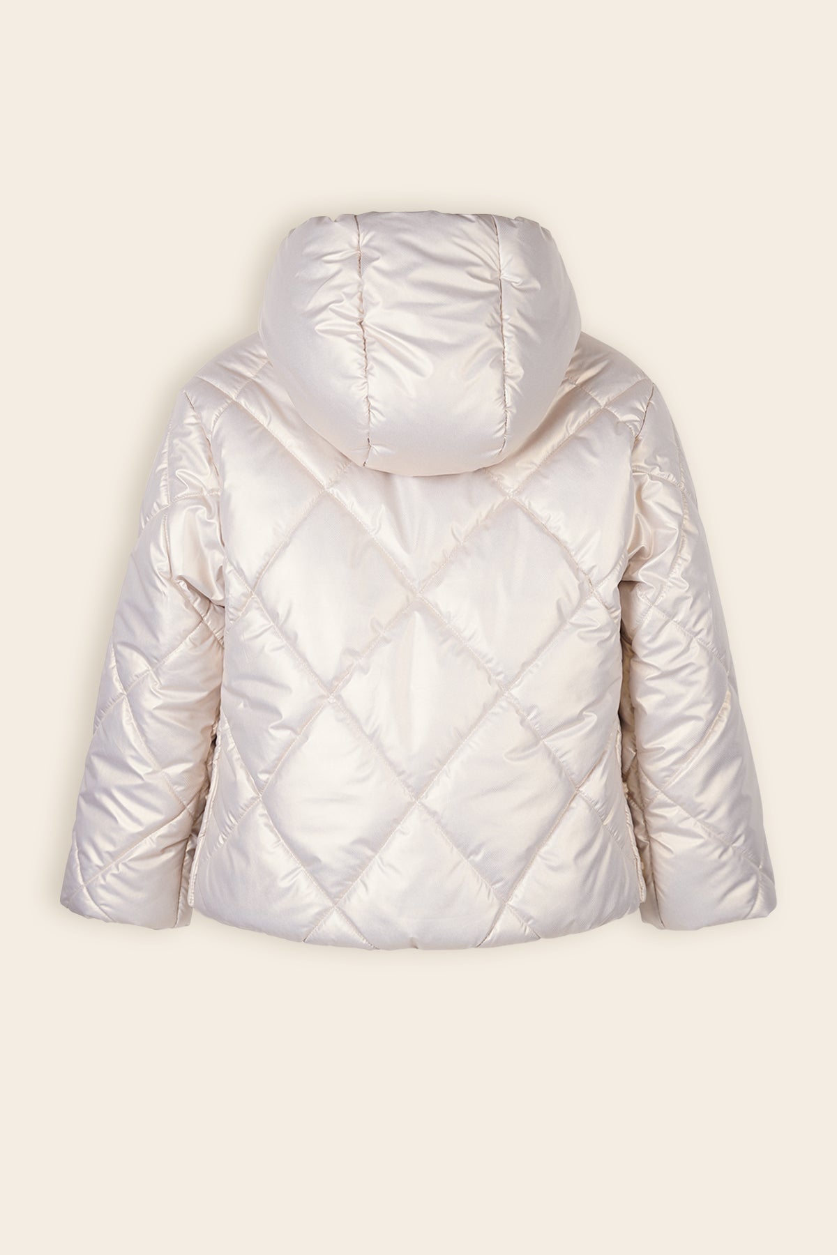 NoNo Button Winterjas Ivoor