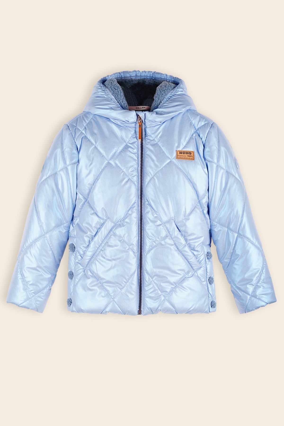 NoNo Button Winterjas Blauw