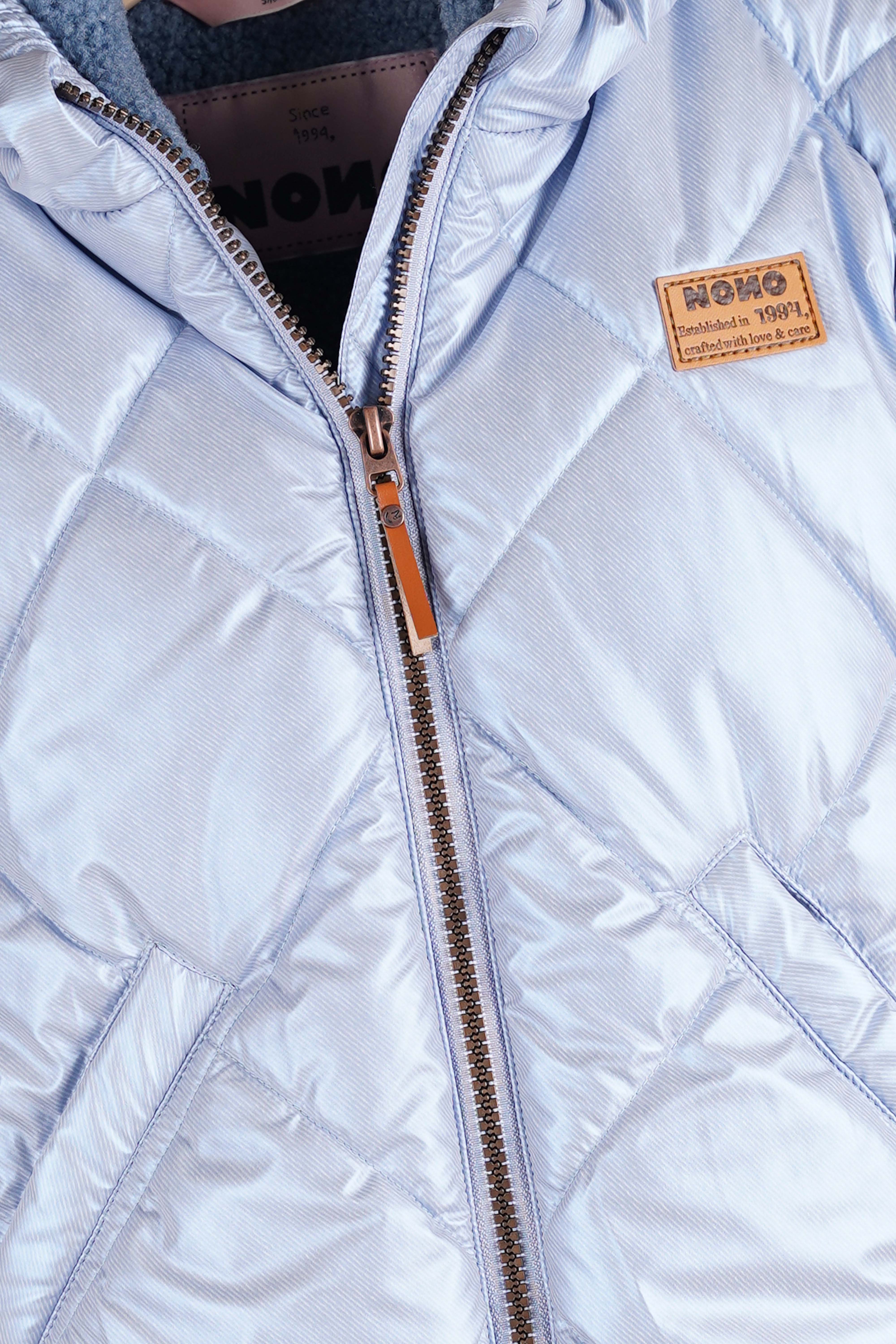 NoNo Button Winterjas Blauw