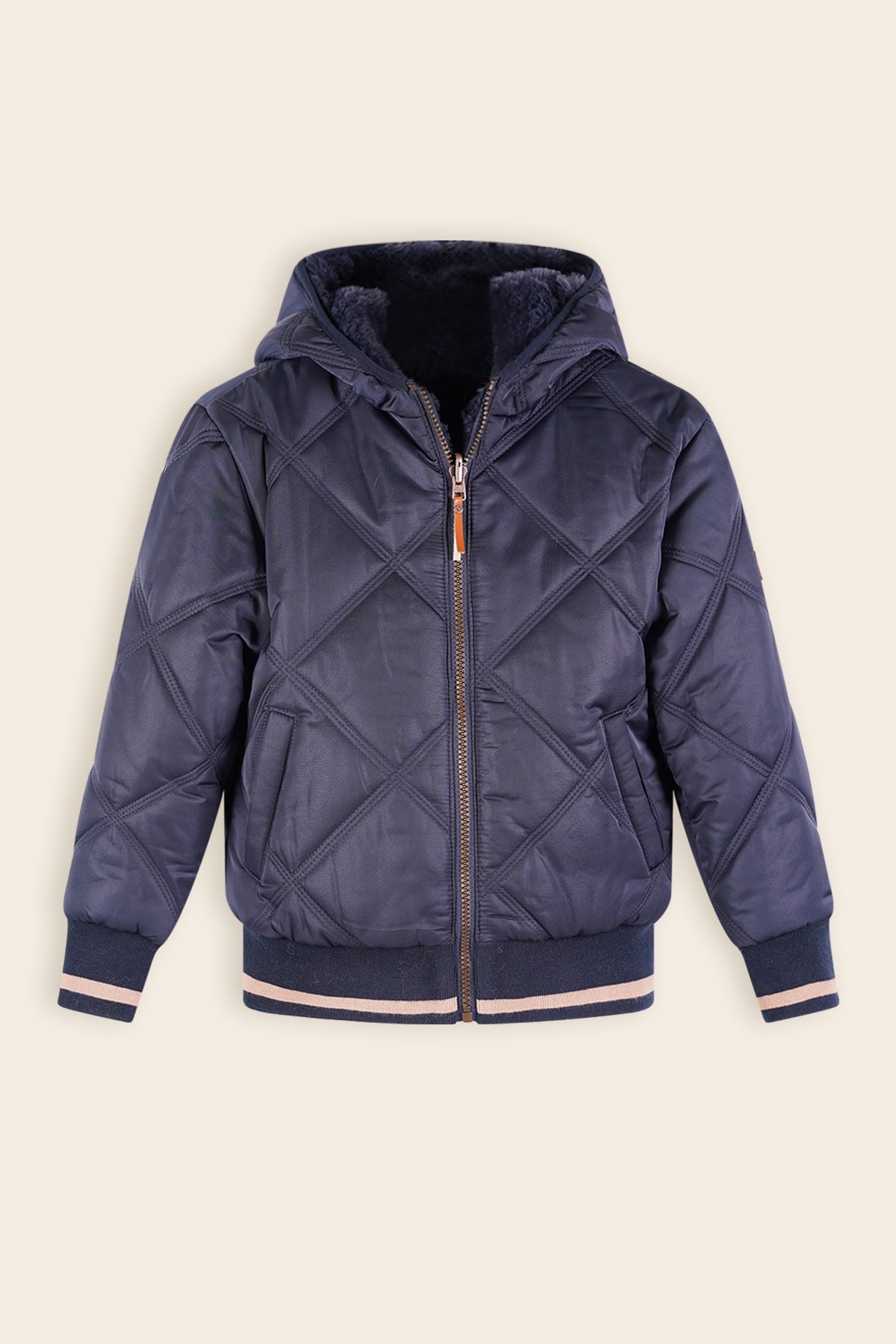 NoNo Bomby Reversible Winterjas Navy