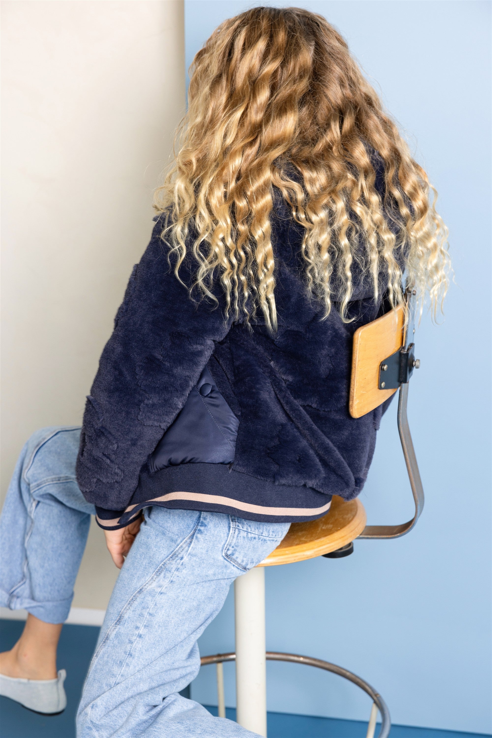 NoNo Bomby Reversible Winterjas Navy