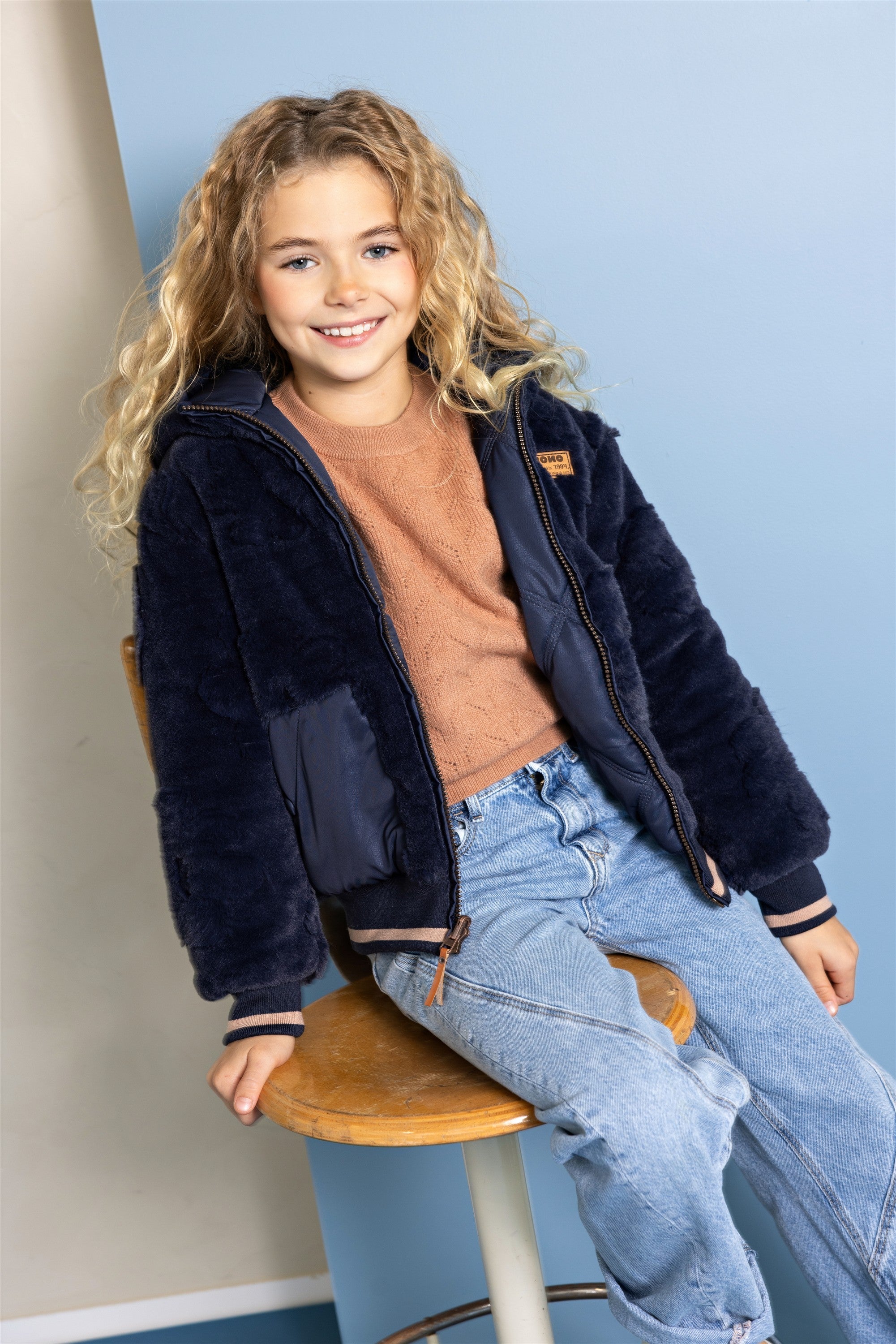 NoNo Bomby Reversible Winterjas Navy