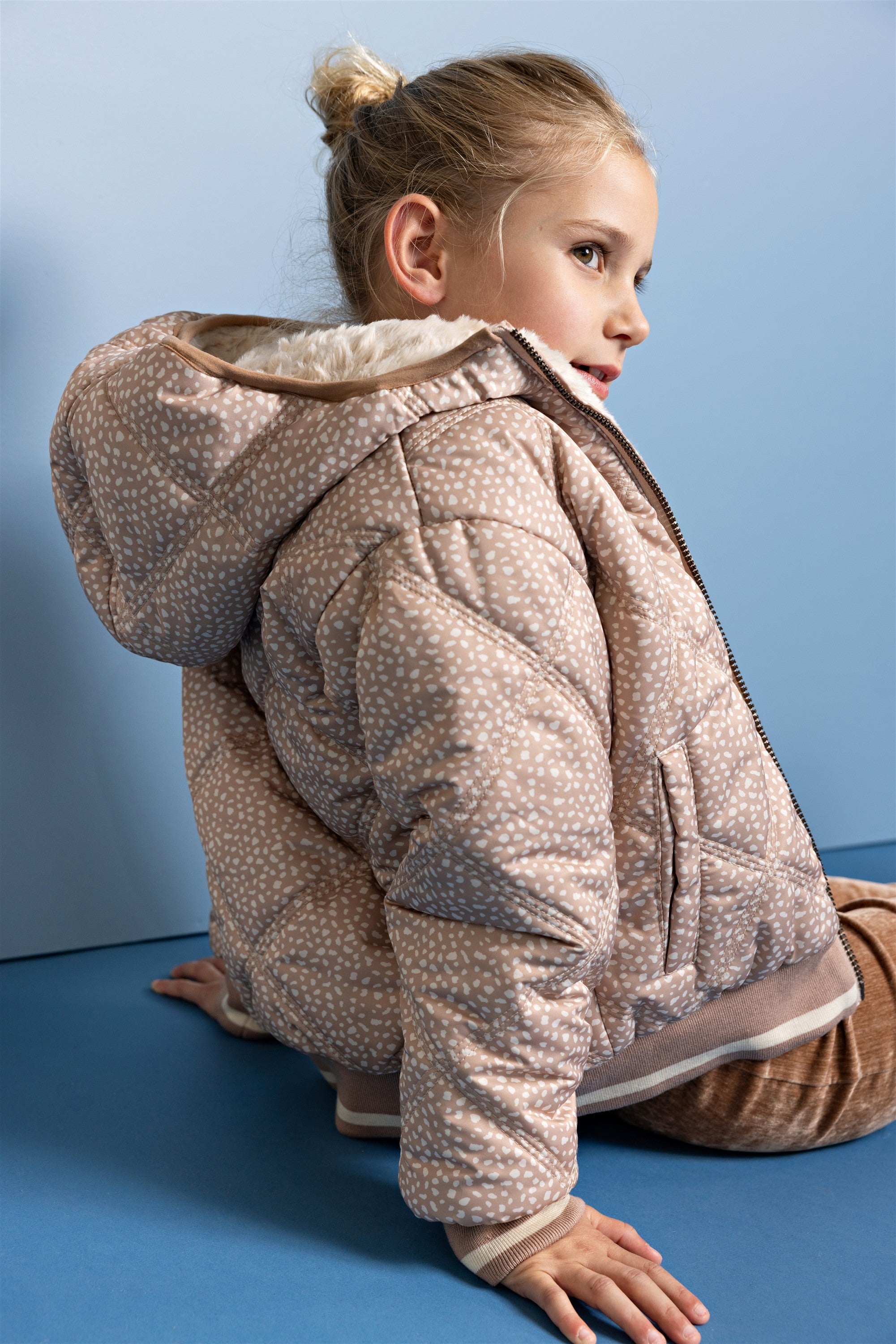 NoNo Bomby Reversible Winterjas Ivoor