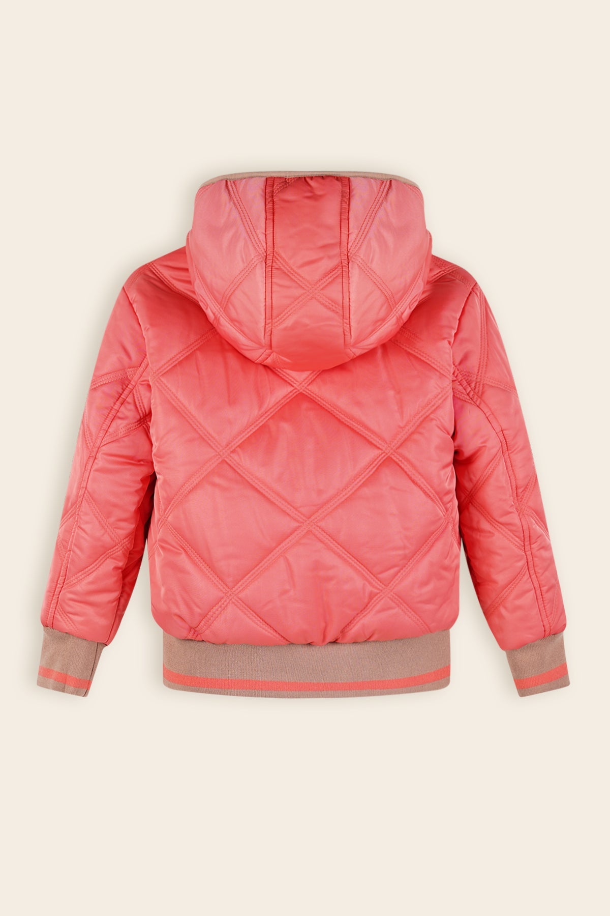 NoNo Bomby Reversible Winterjas Koraal