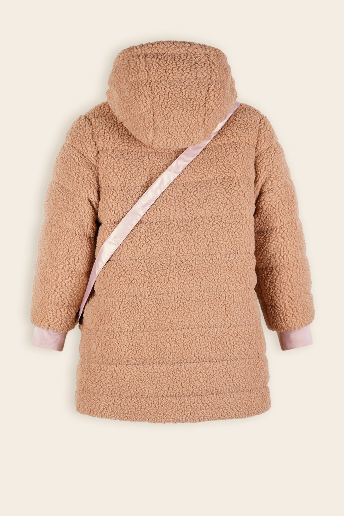 NoNo Betty Reversible Winterjas Met Tasje Bruin/Roze