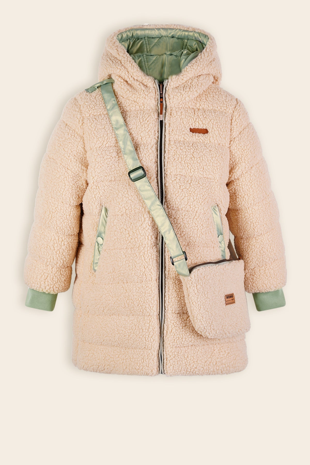 NoNo Betty Reversible Winterjas Met Tasje Groen