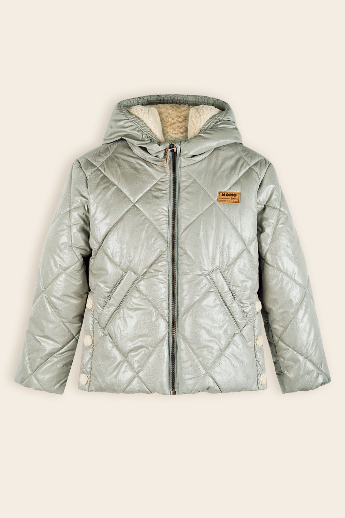 NoNo Button Winterjas Groen