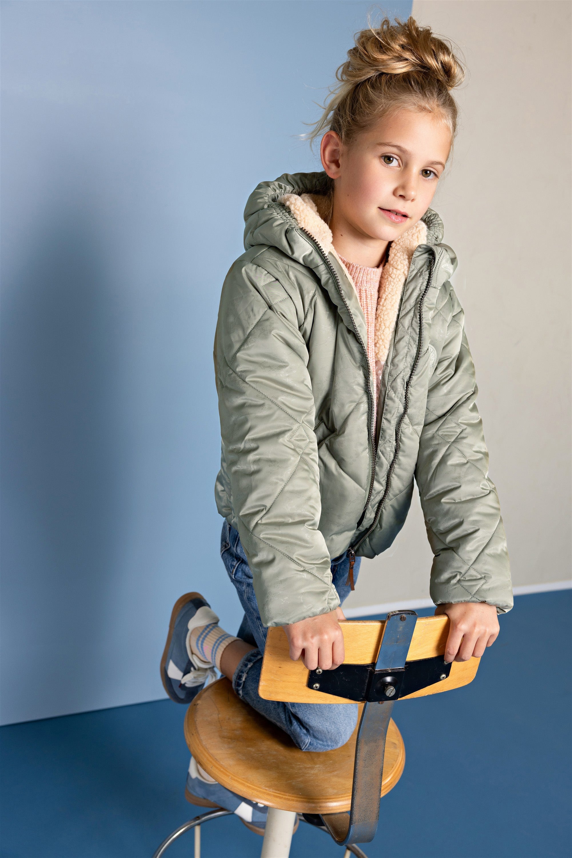 NoNo Button Winterjas Groen