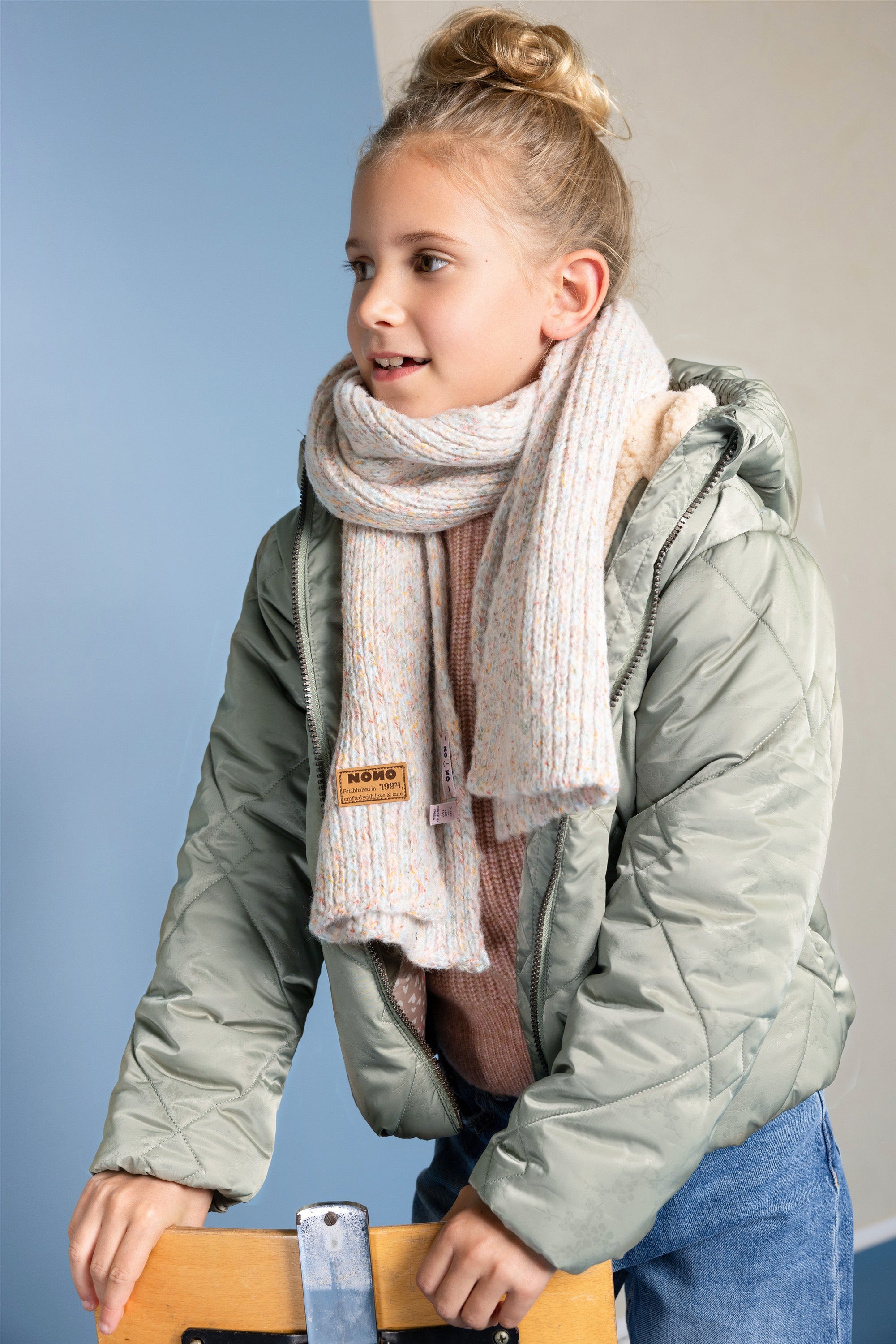 NoNo Button Winterjas Groen