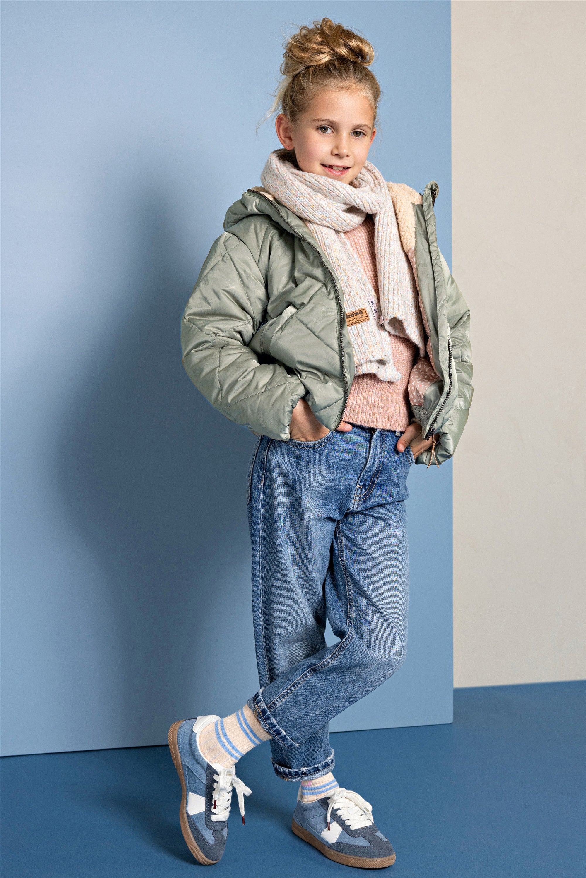 NoNo Button Winterjas Groen