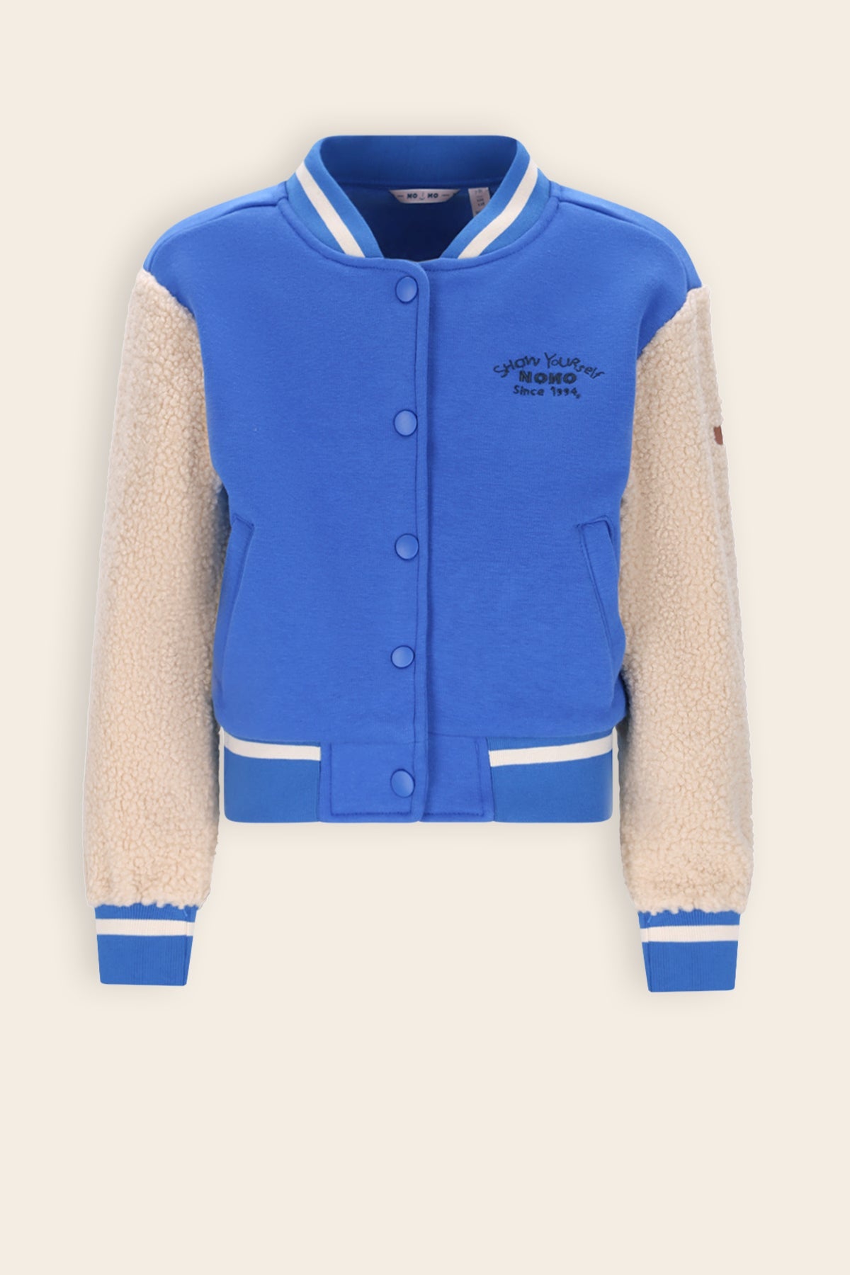 NoNo Darsy Varsity Jasje Blauw