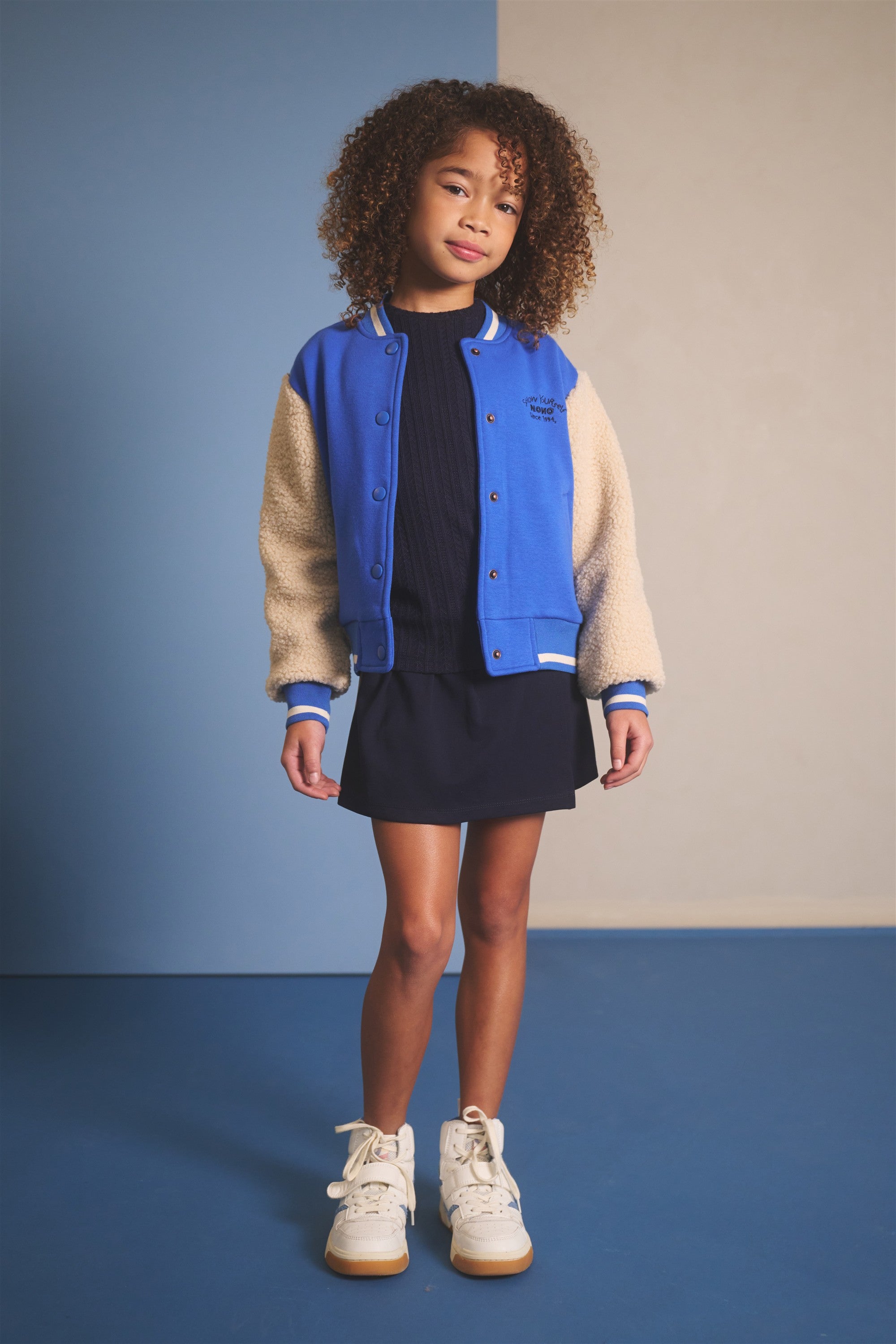 NoNo Darsy Varsity Jasje Blauw