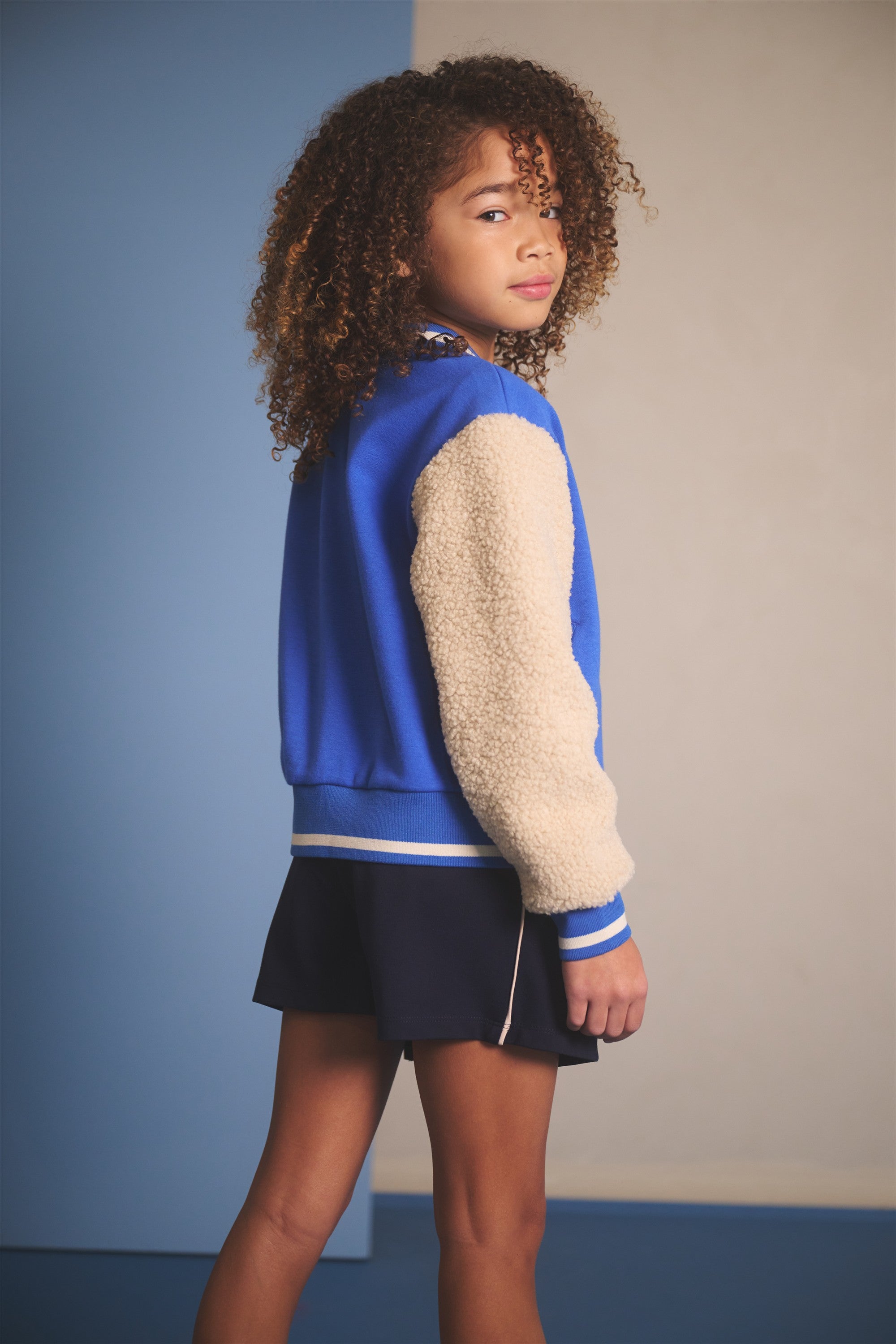 NoNo Darsy Varsity Jasje Blauw