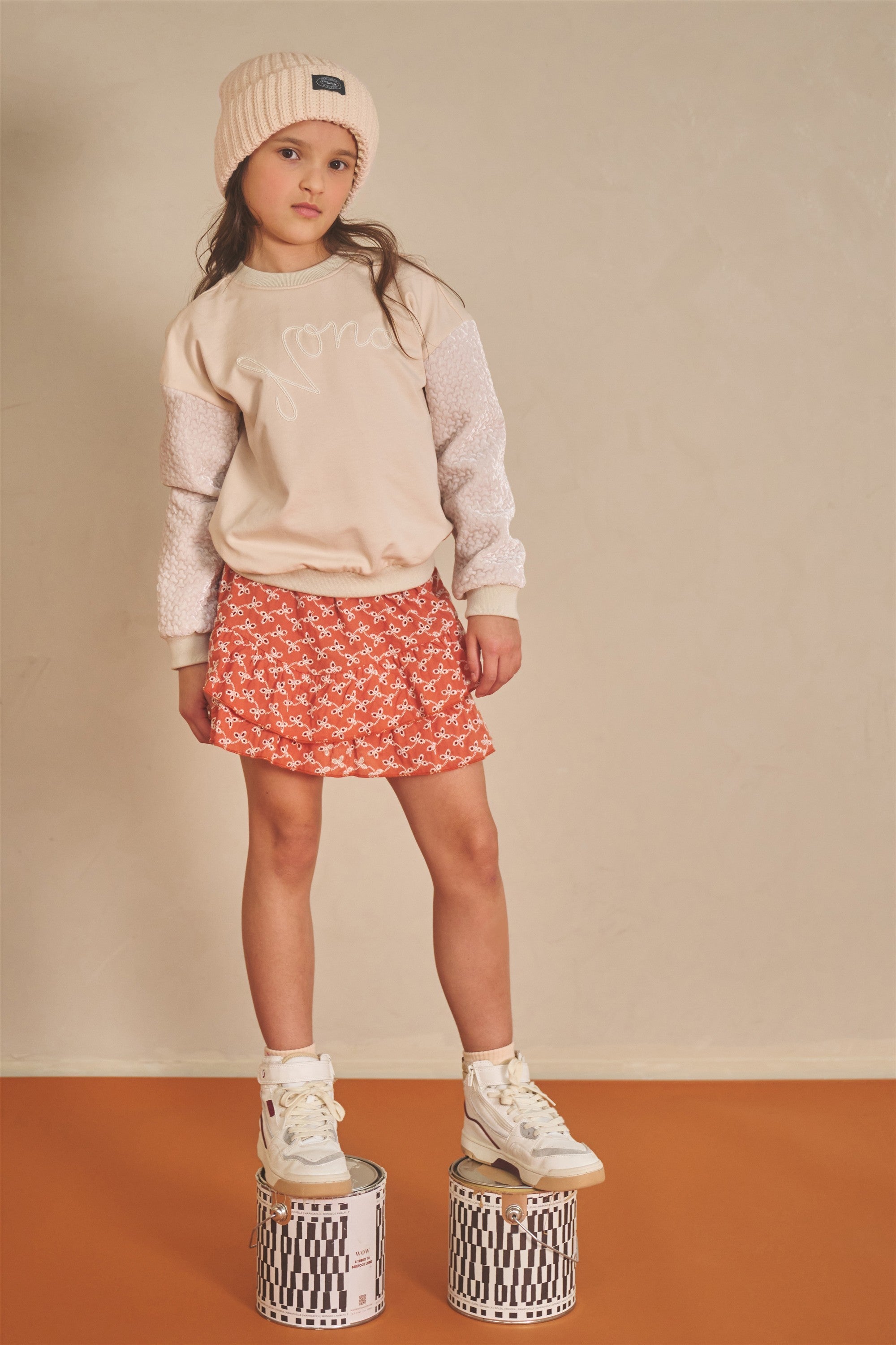 NoNo Konono Sweater Velvet Ivoor