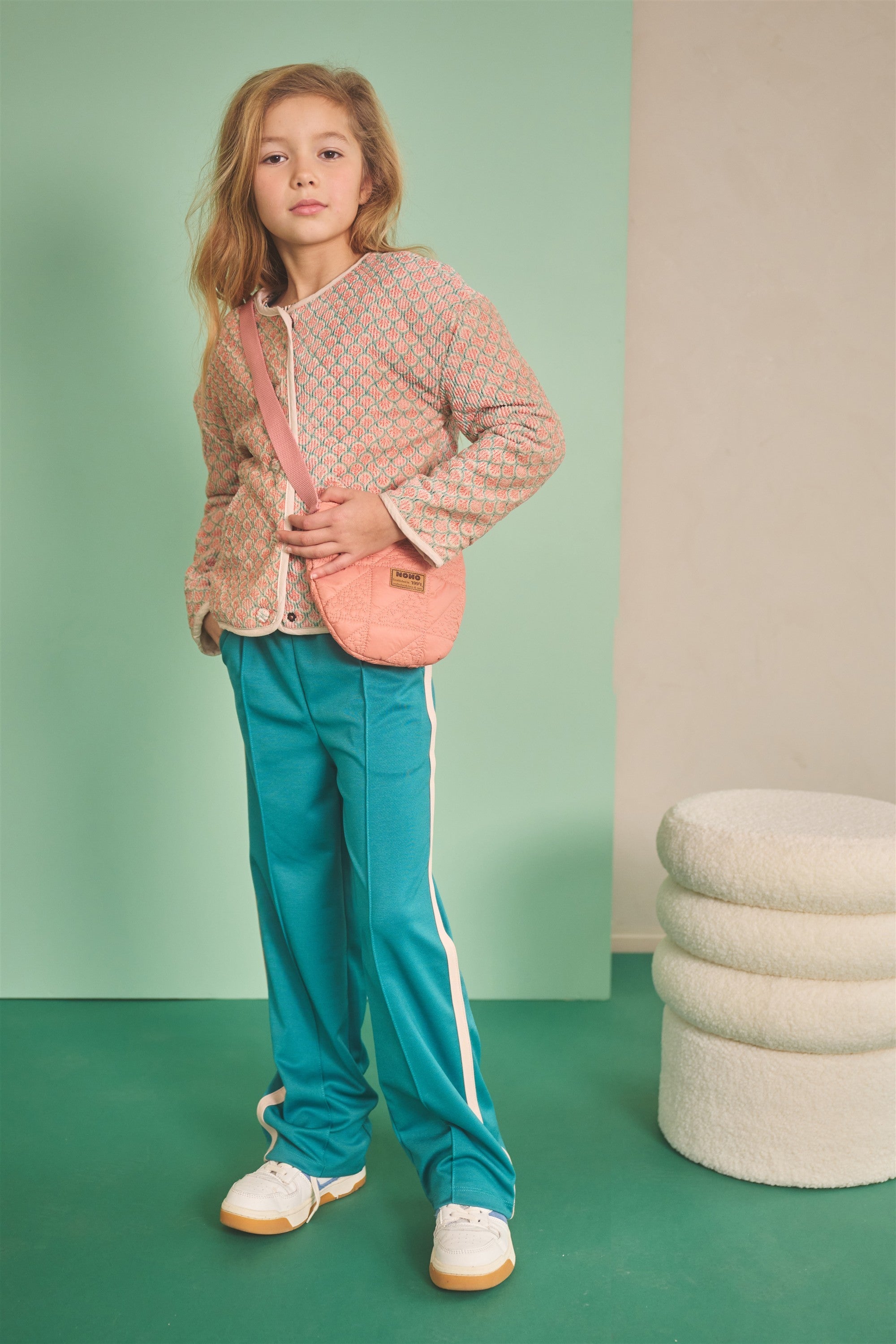 NoNo Dimo Ribjersey Dekenjas Groen