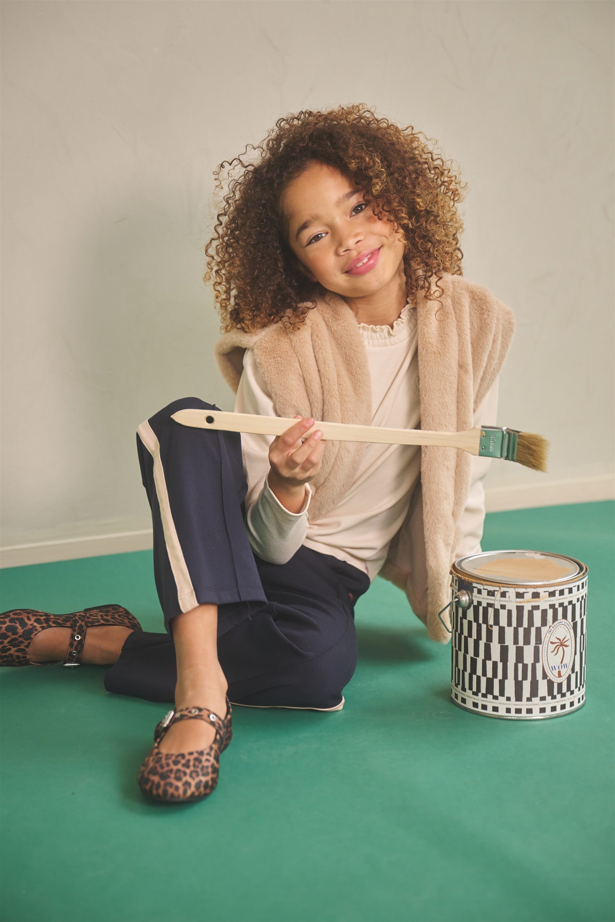 NoNo Kila Fur Gilet Zand