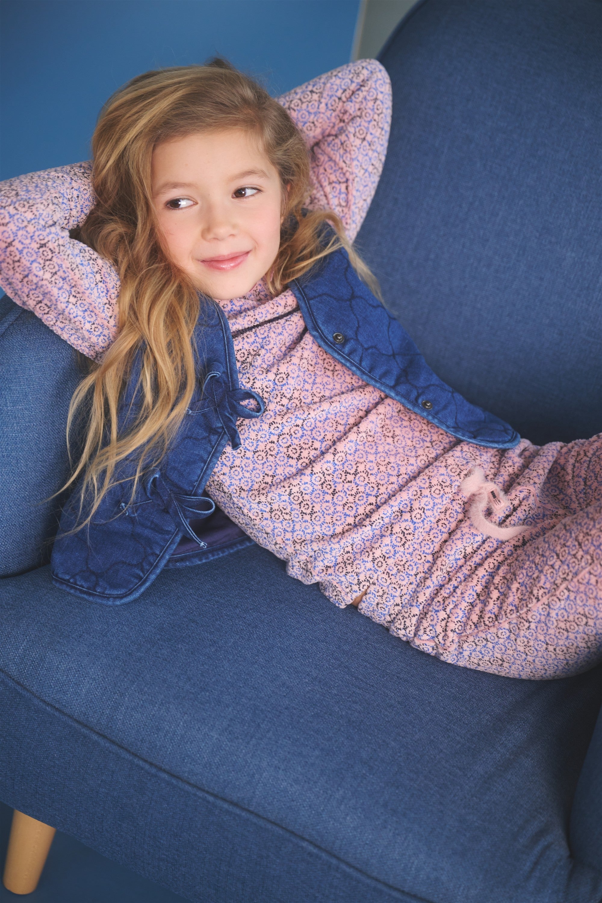 NoNo Koss RibJersey Top Blauw