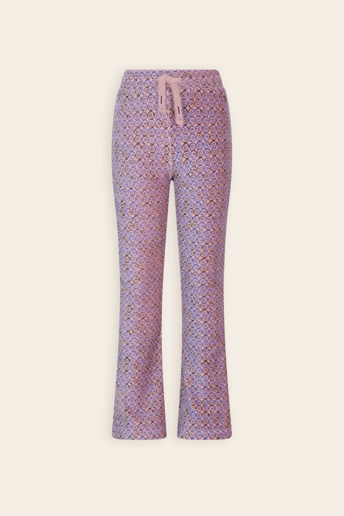NoNo Sady Flared Zachte Rib Broek Blauw
