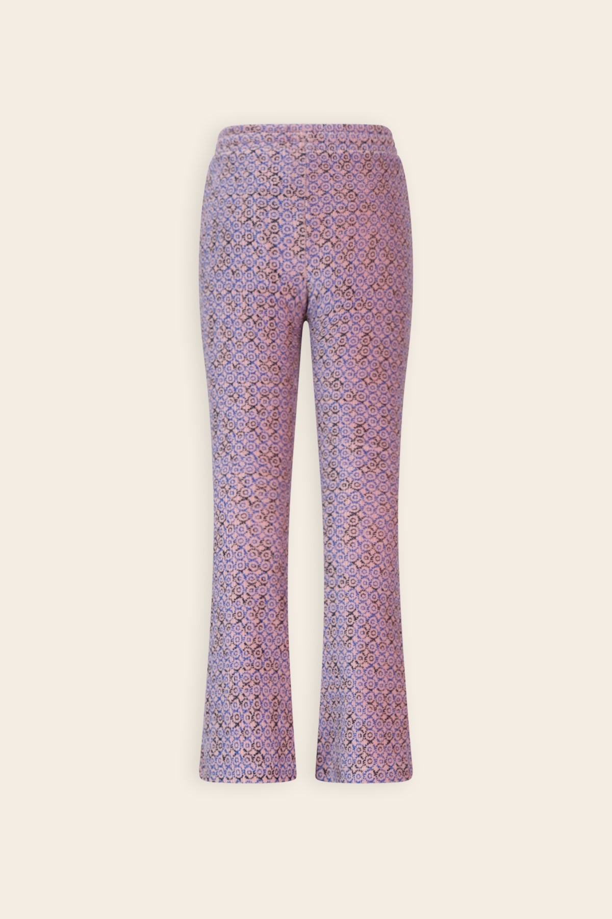 NoNo Sady Flared Zachte Rib Broek Blauw