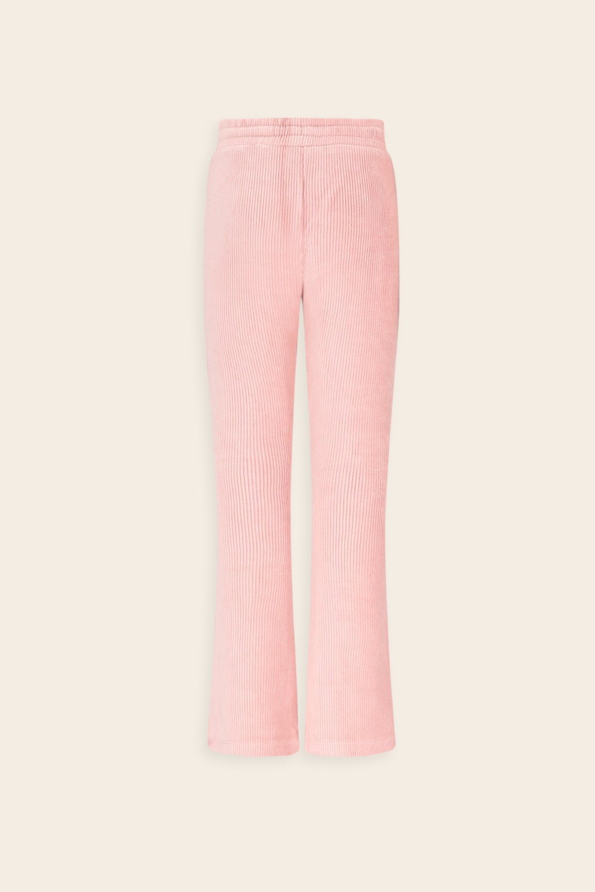 NoNo Sady Flared Zachte Rib Broek Roze