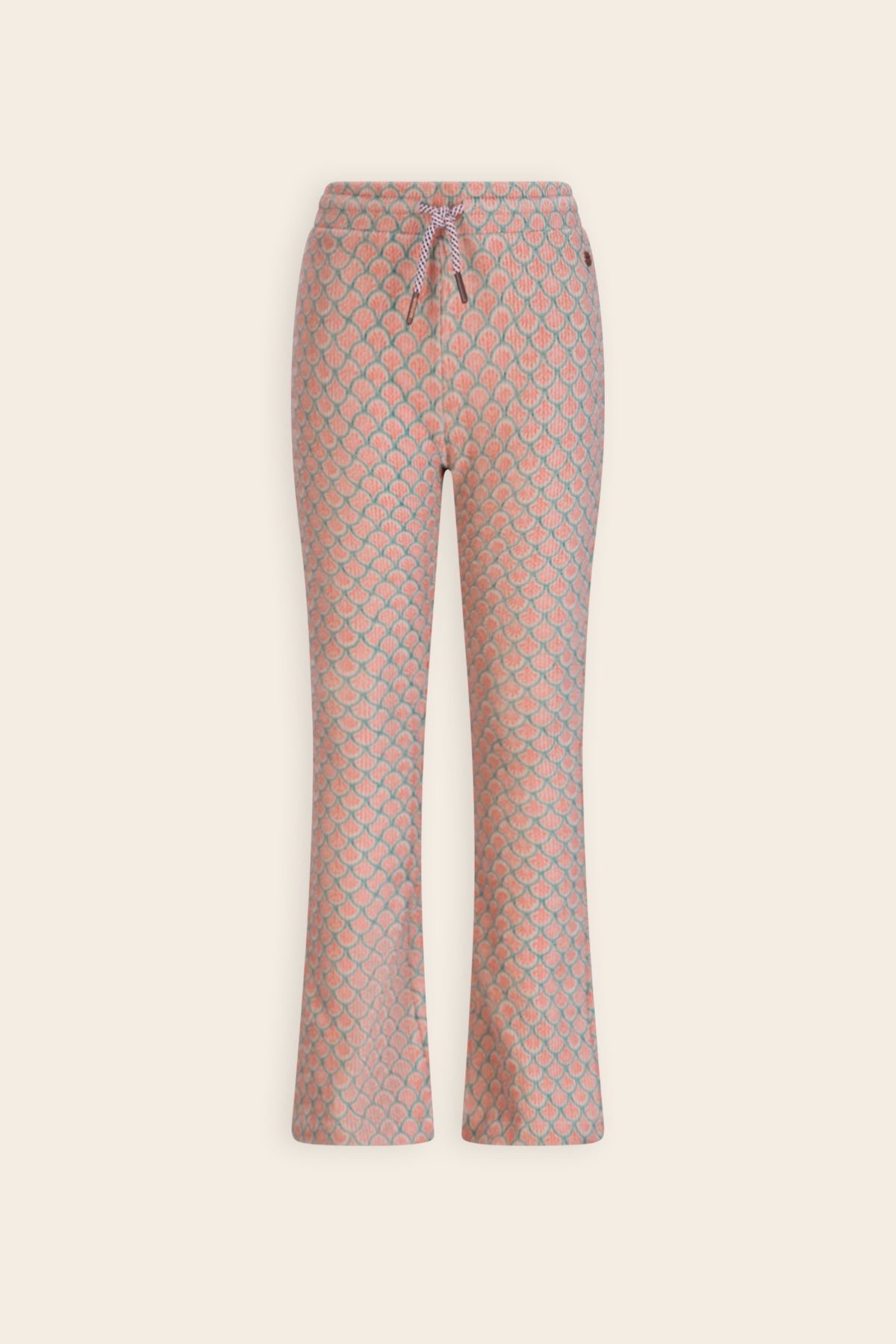 NoNo Sady Flared Zachte Rib Broek Groen