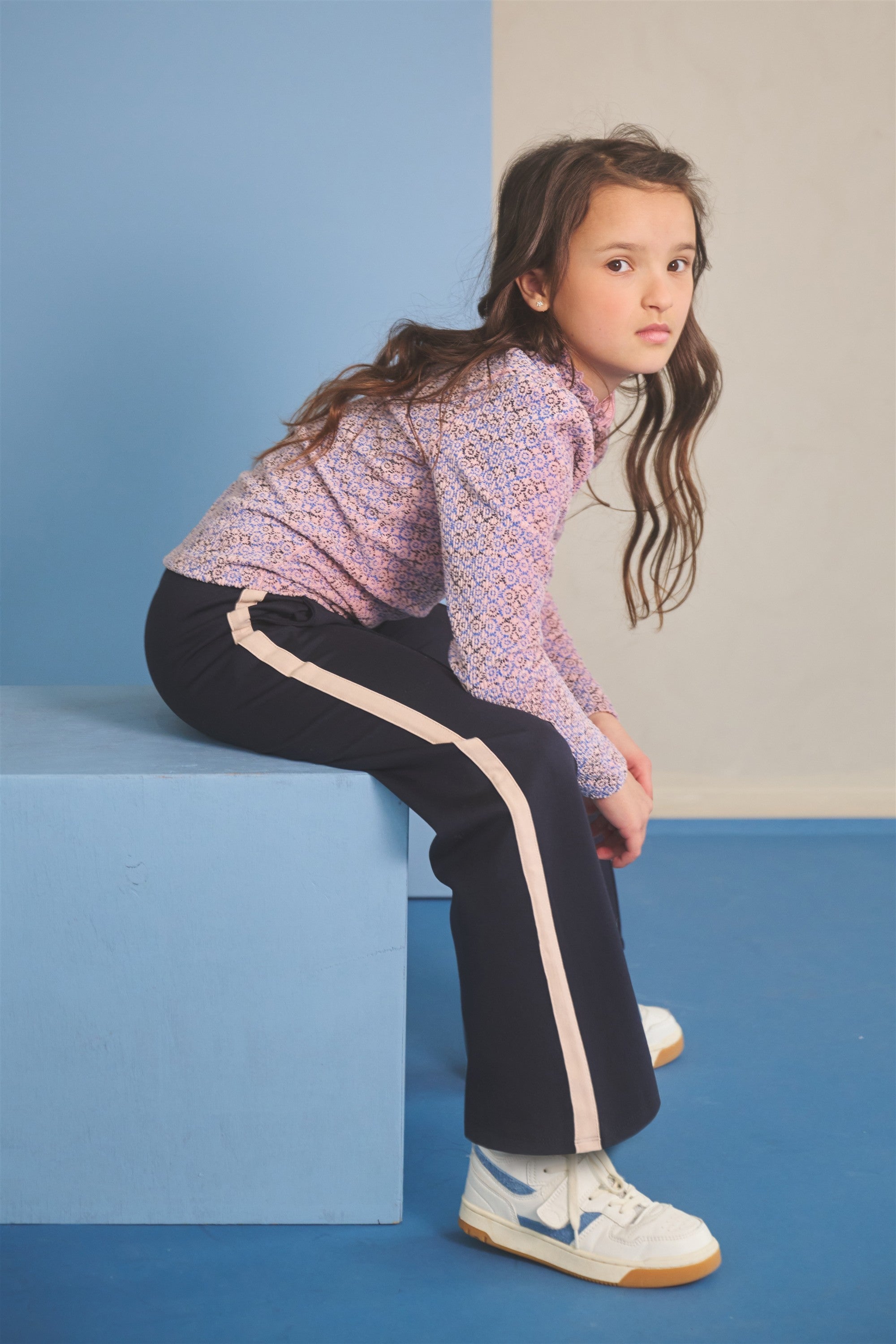 NoNo Sayla Broek Jersey Donkerblauw