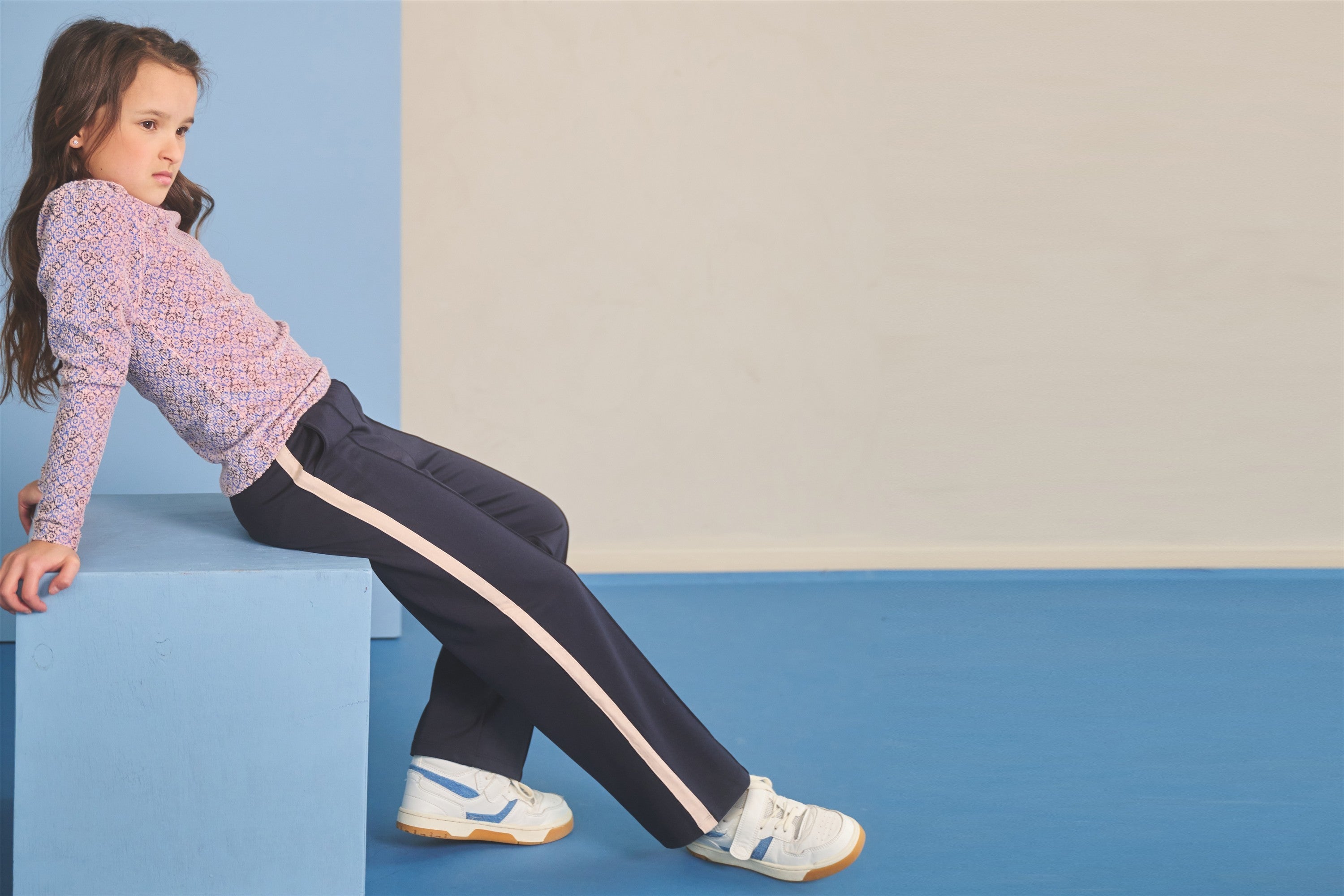 NoNo Sayla Broek Jersey Donkerblauw