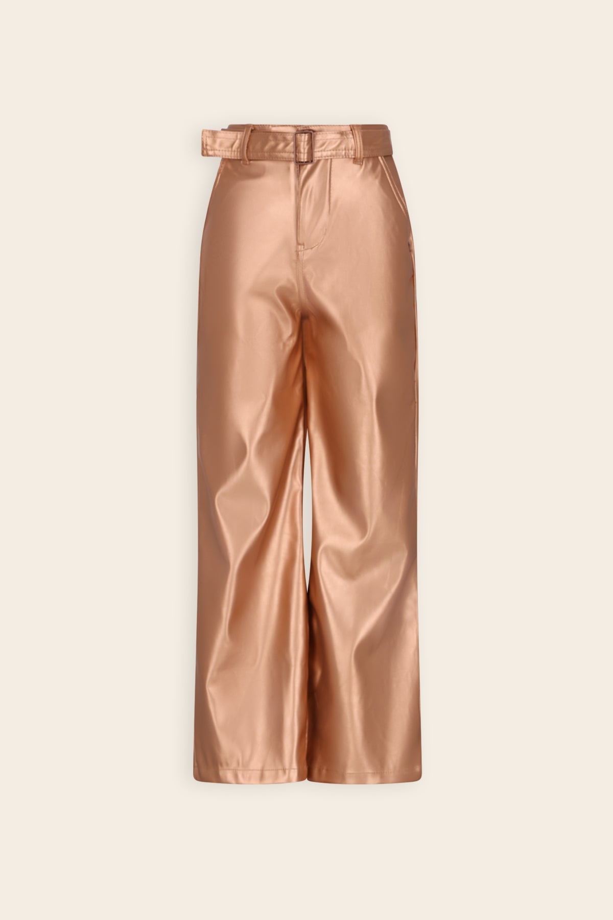 NoNo Simona Fake Leather Broek Bronze