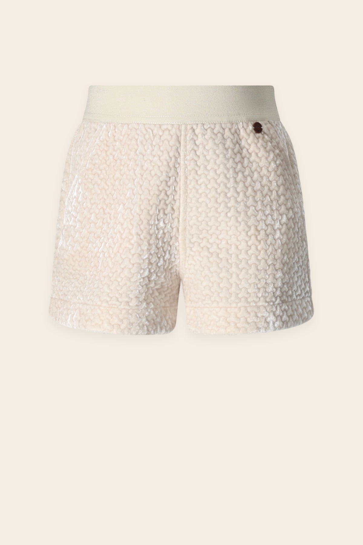 NoNo Shorty Velvet Short Ivoor
