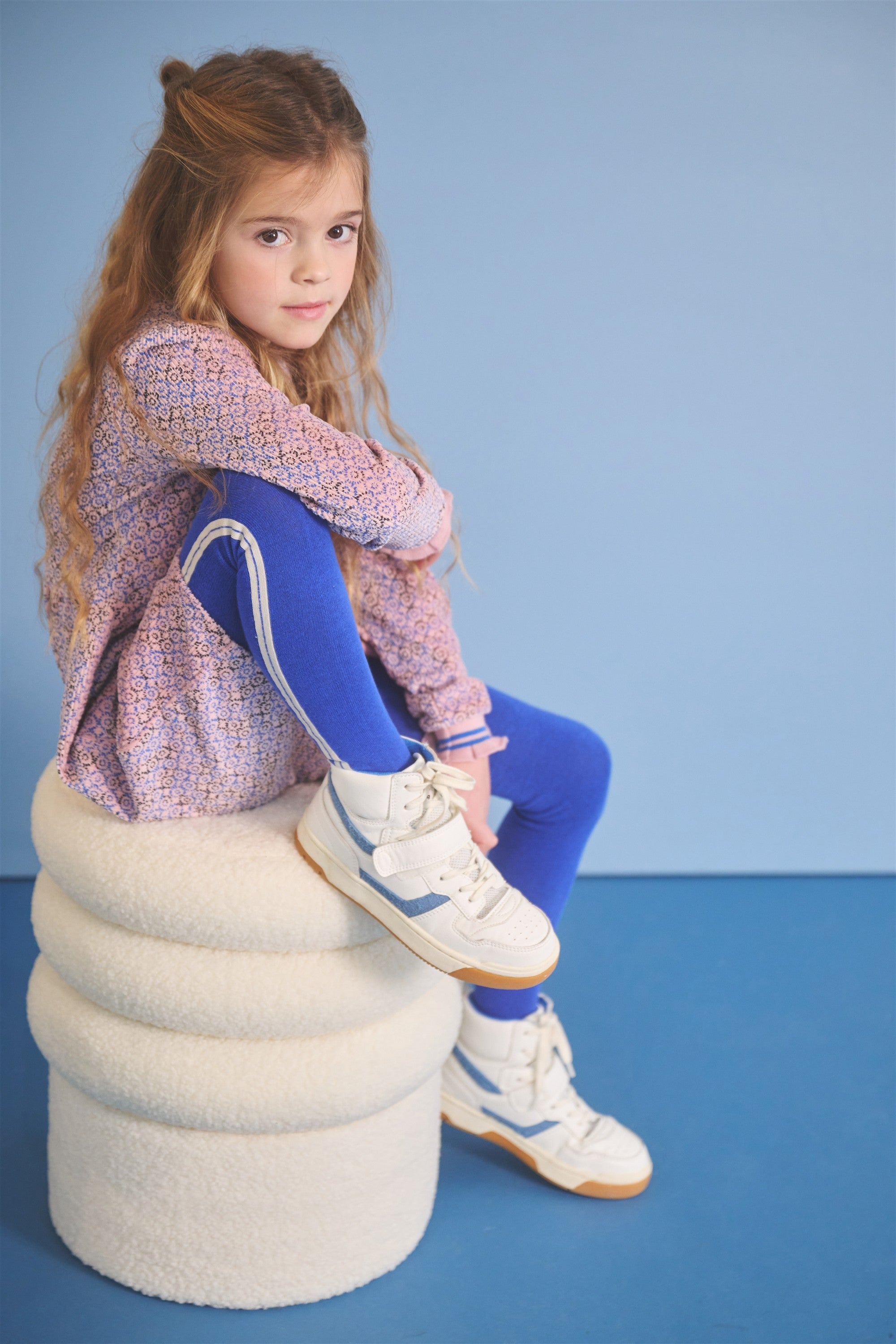 NoNo Maxim Rib Jersey Jurk Blauw