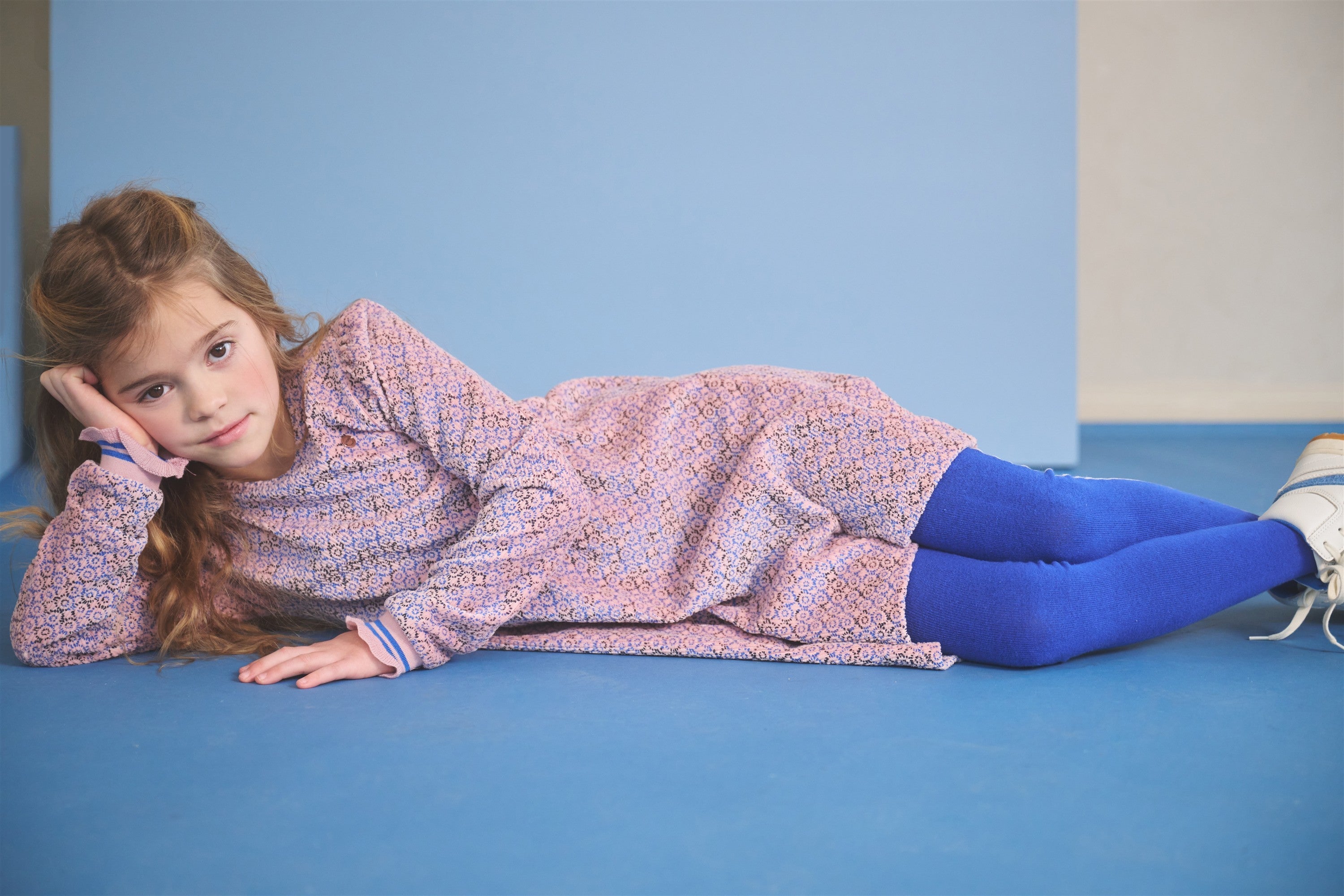 NoNo Maxim Rib Jersey Jurk Blauw