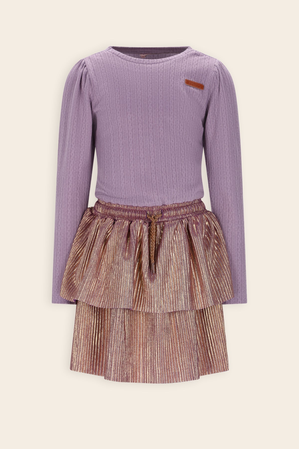 NoNo Moran Jurk Lila/Goud