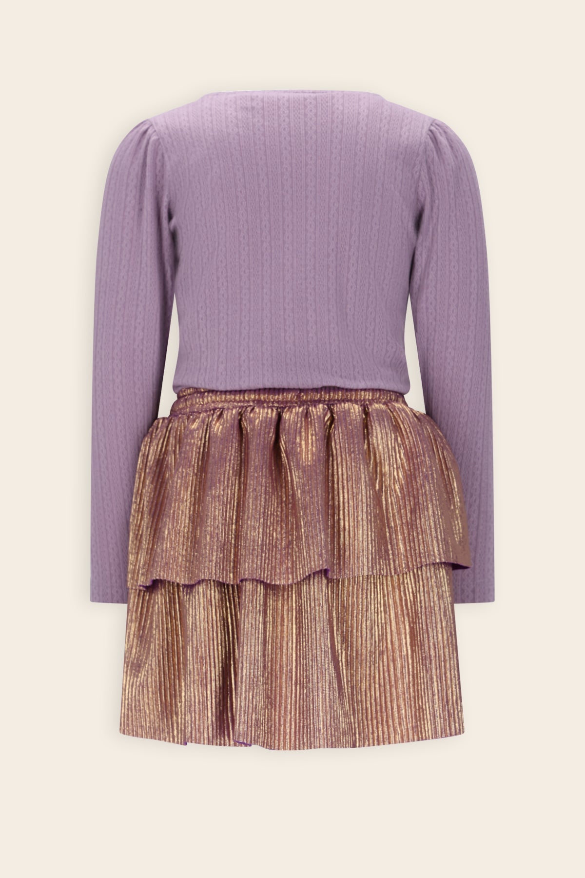 NoNo Moran Jurk Lila/Goud