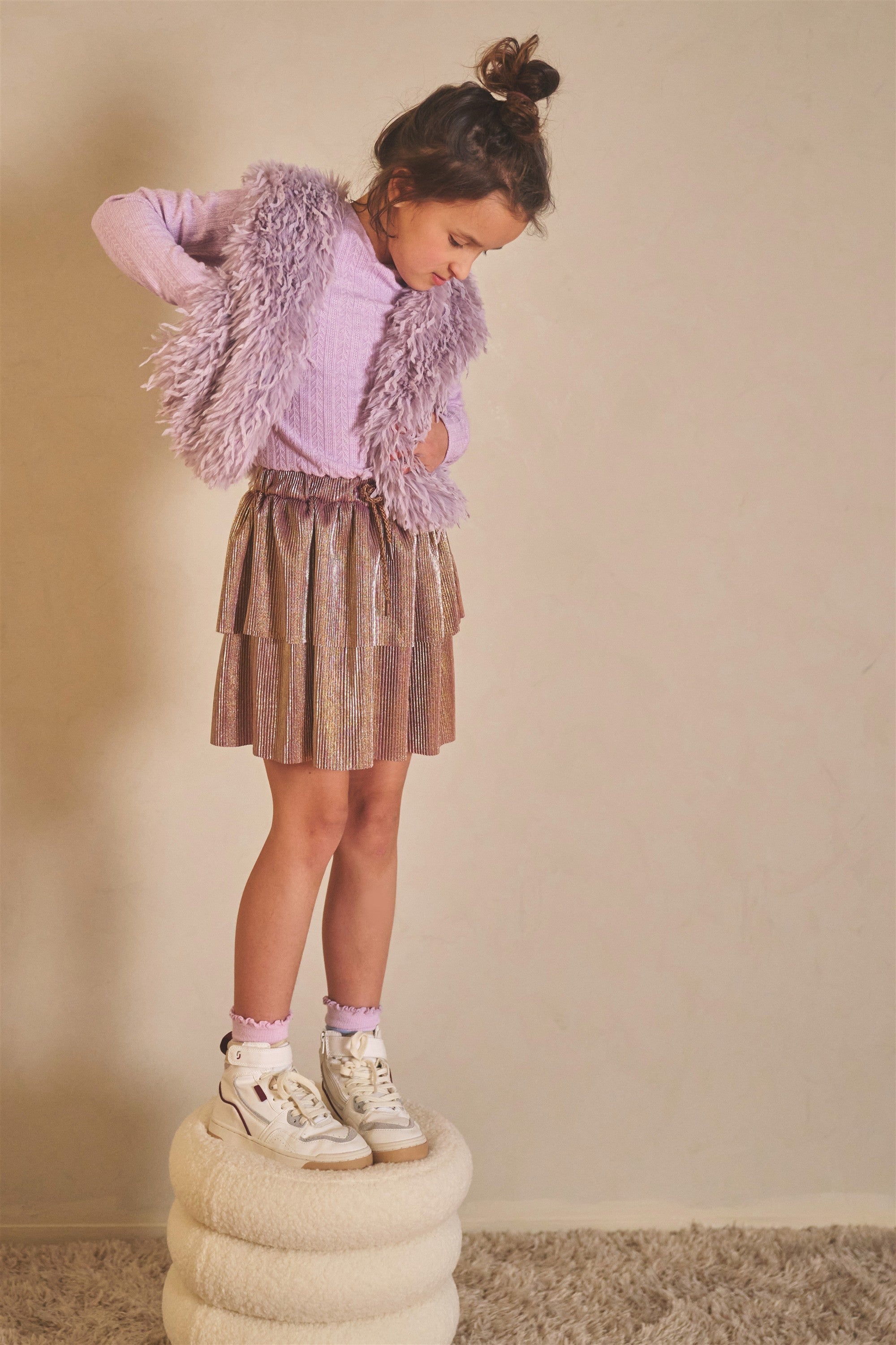 NoNo Moran Jurk Lila/Goud