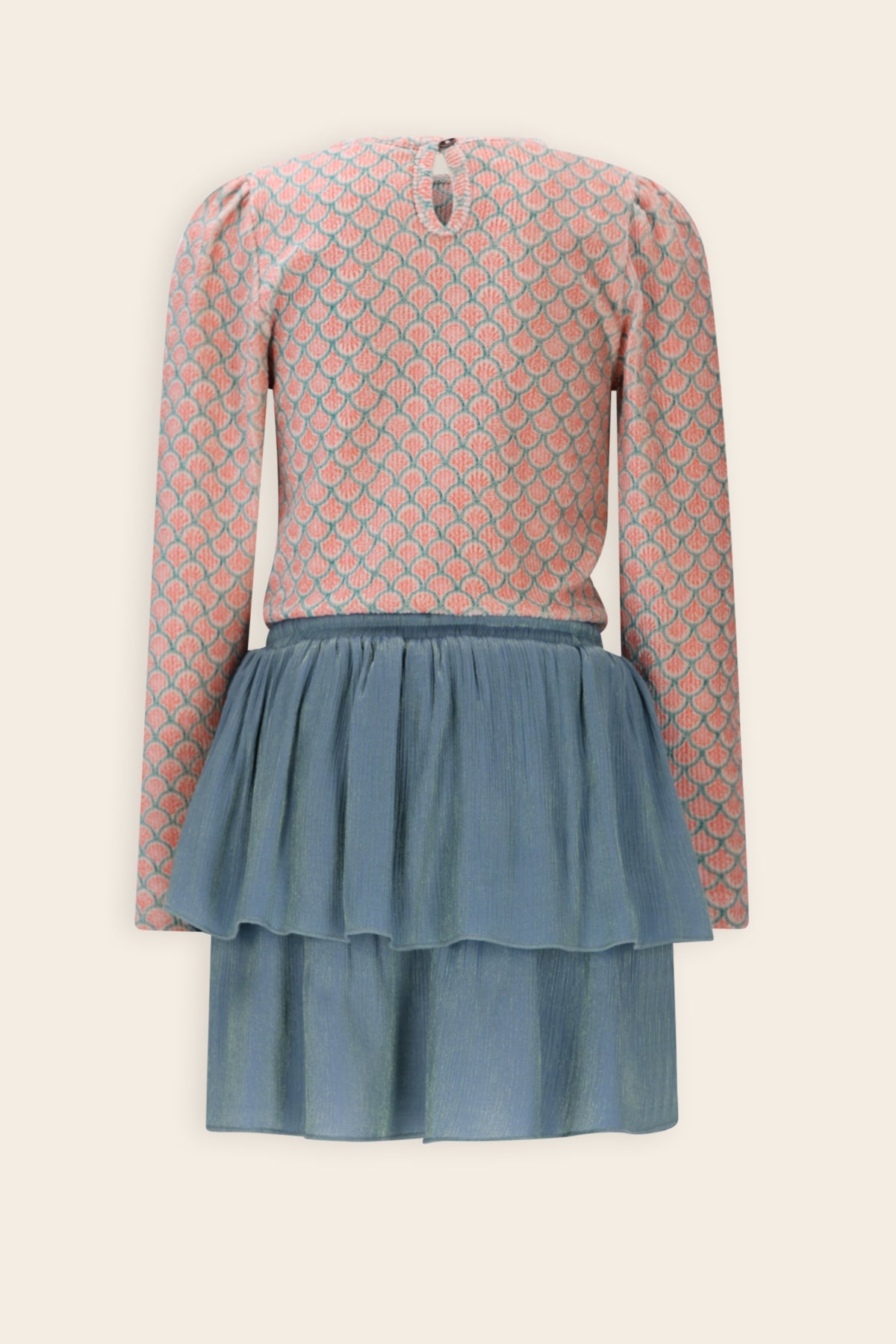 NoNo Moran Trendy Jurk Groen