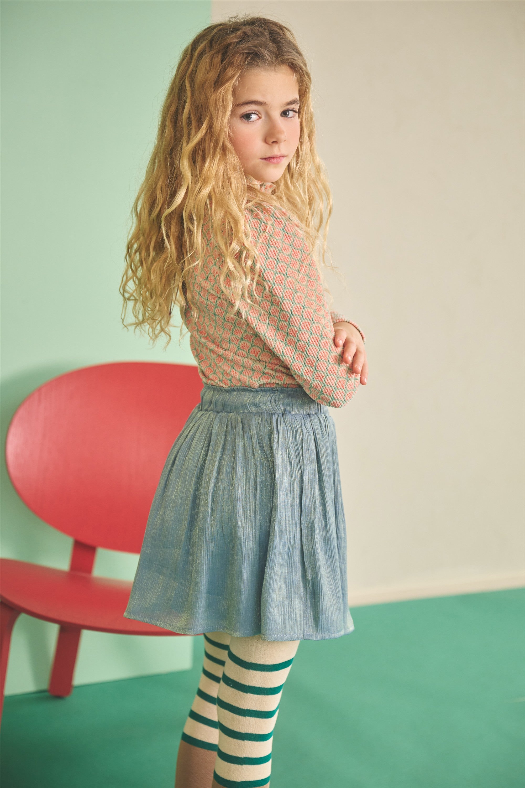 NoNo Moran Trendy Jurk Groen