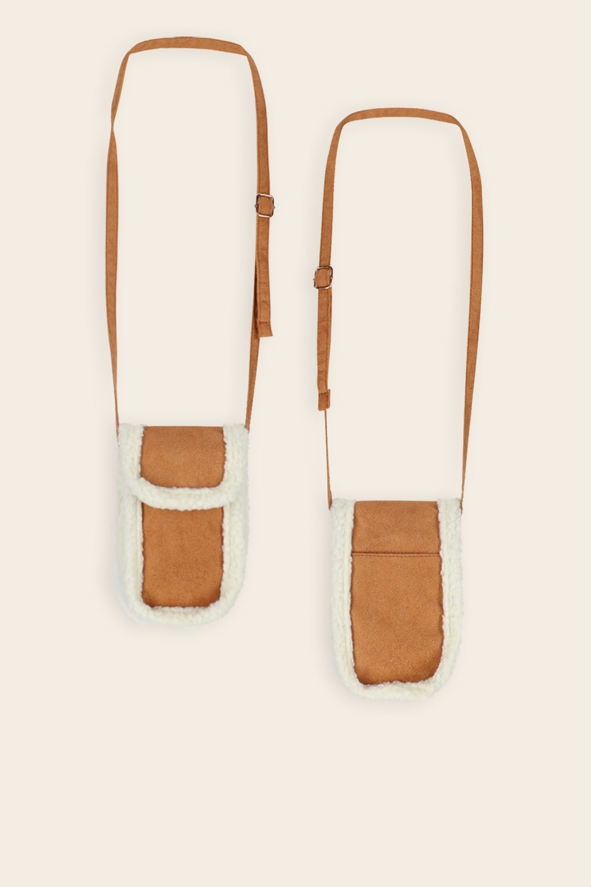 NoNo Fake Suede Tas Bruin