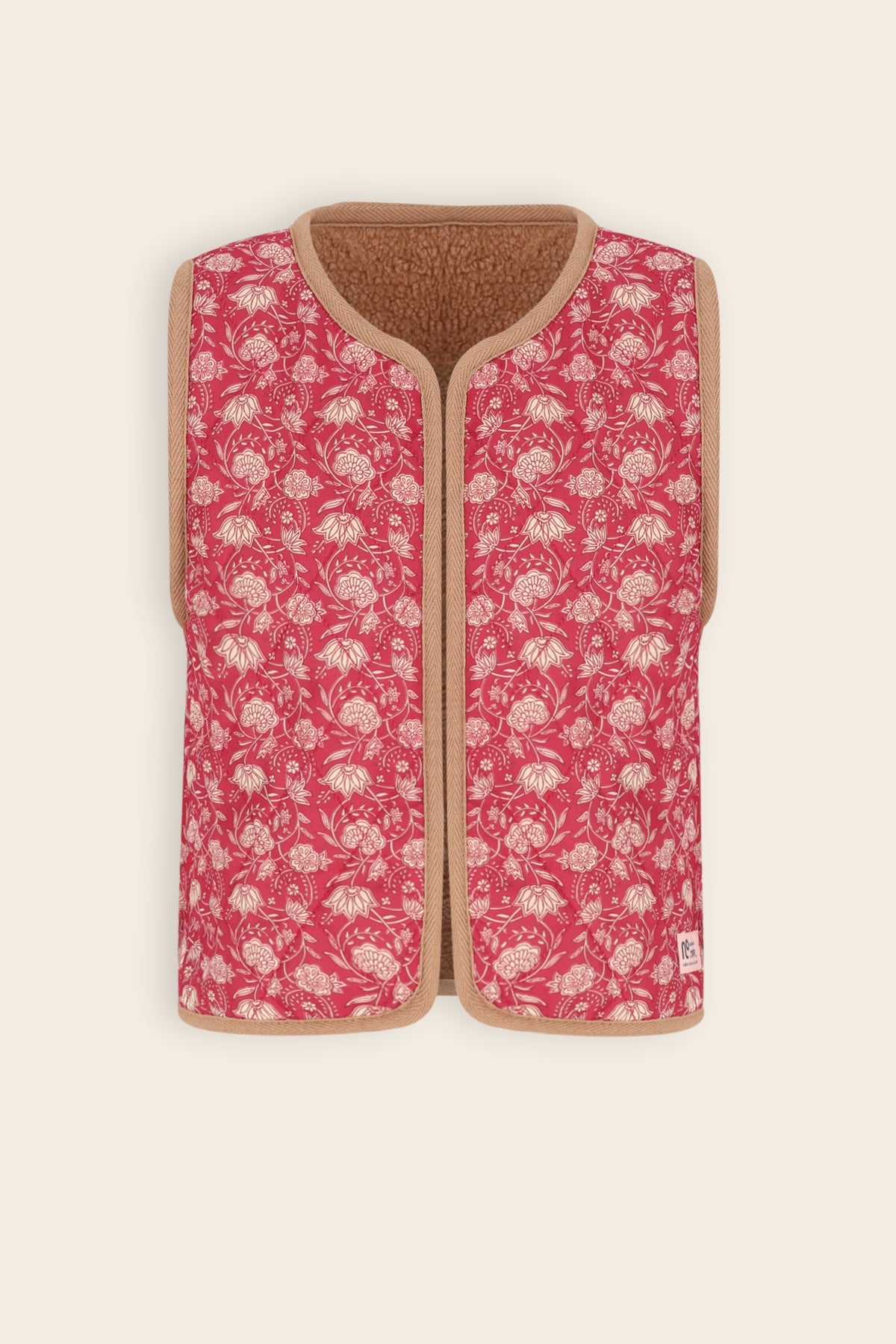 NoNo Katya Reversible Gilet Donkerroze