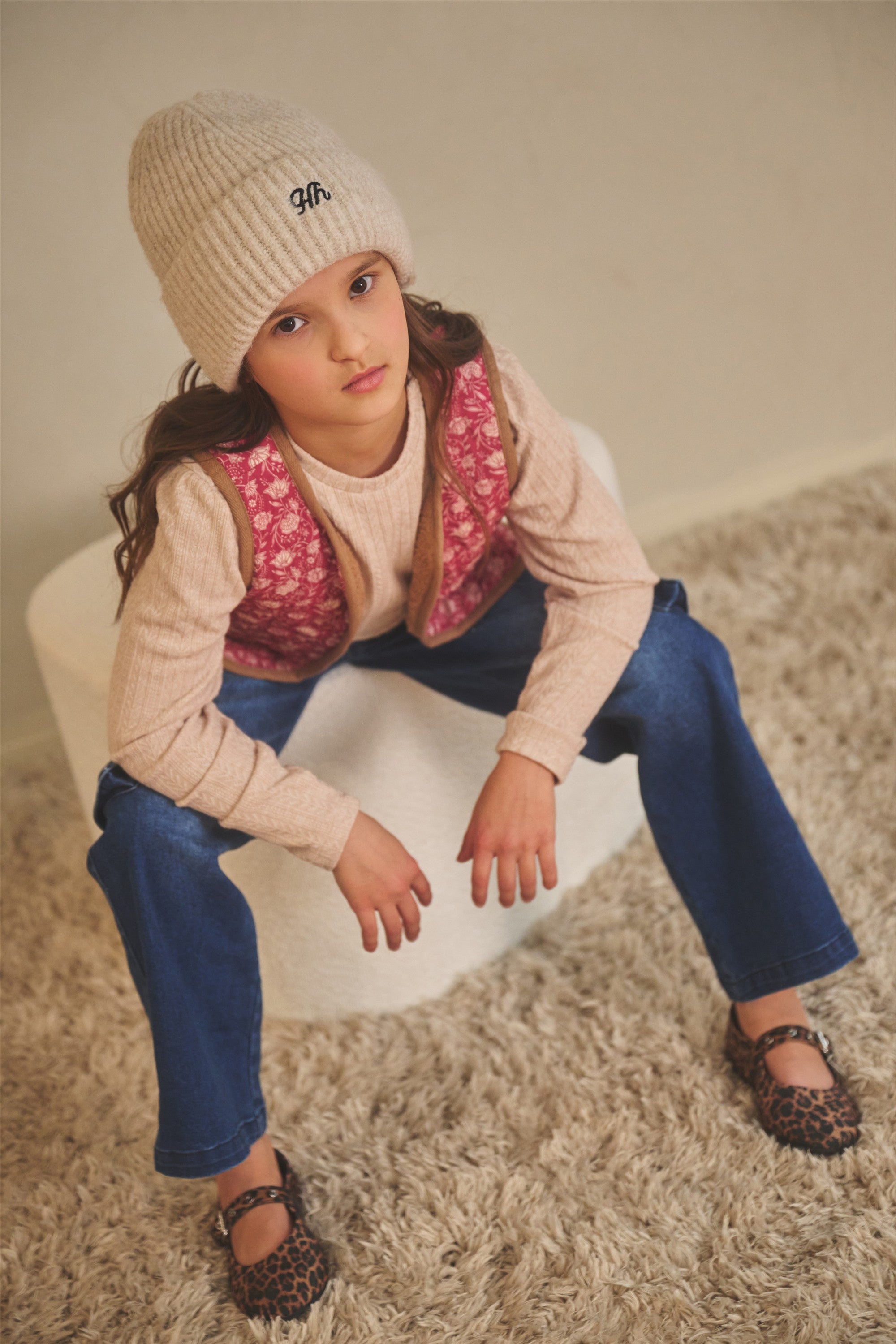 NoNo Katya Reversible Gilet Donkerroze