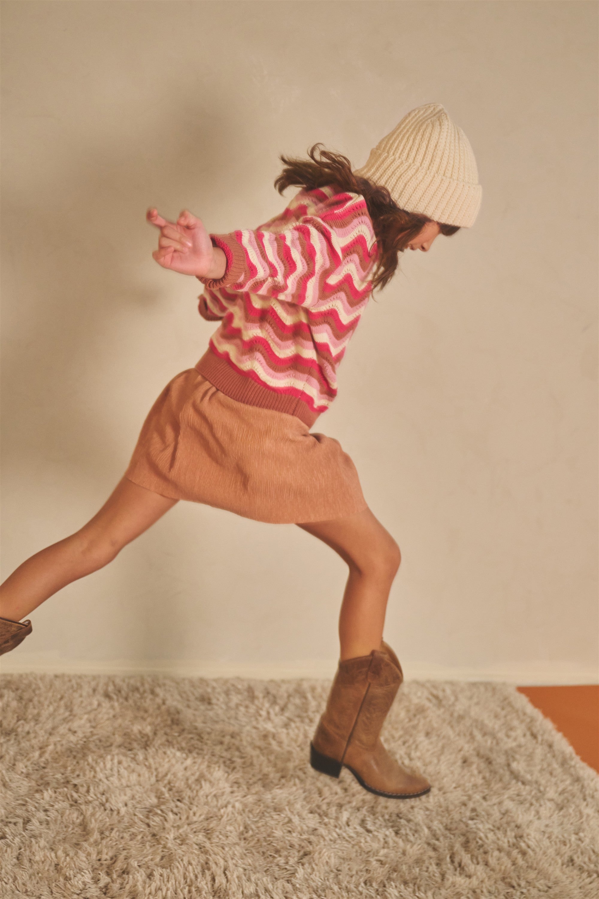 NoNo Kessy Ajour Trui Taupe