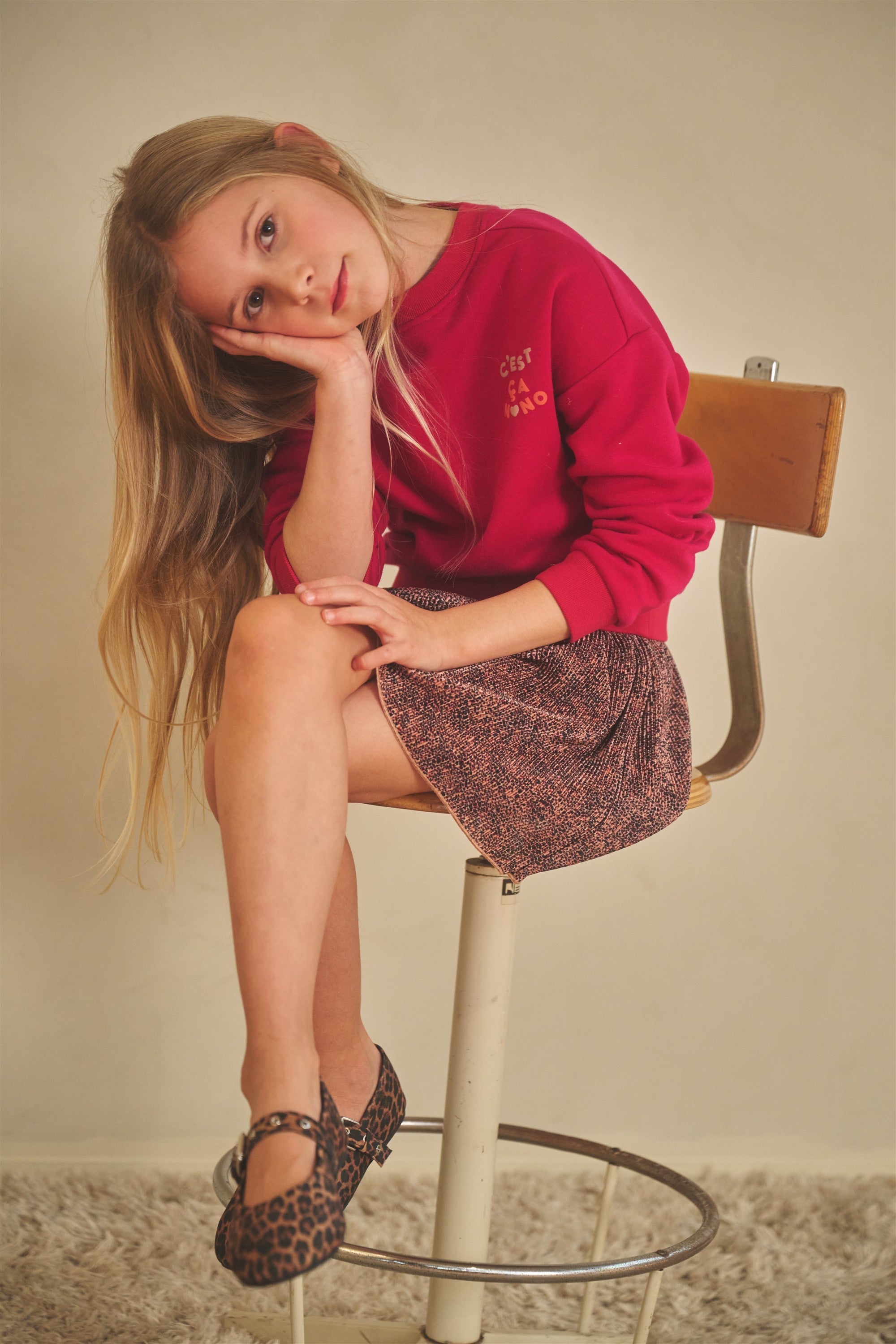 NoNo Nele Plissee Rok Taupe