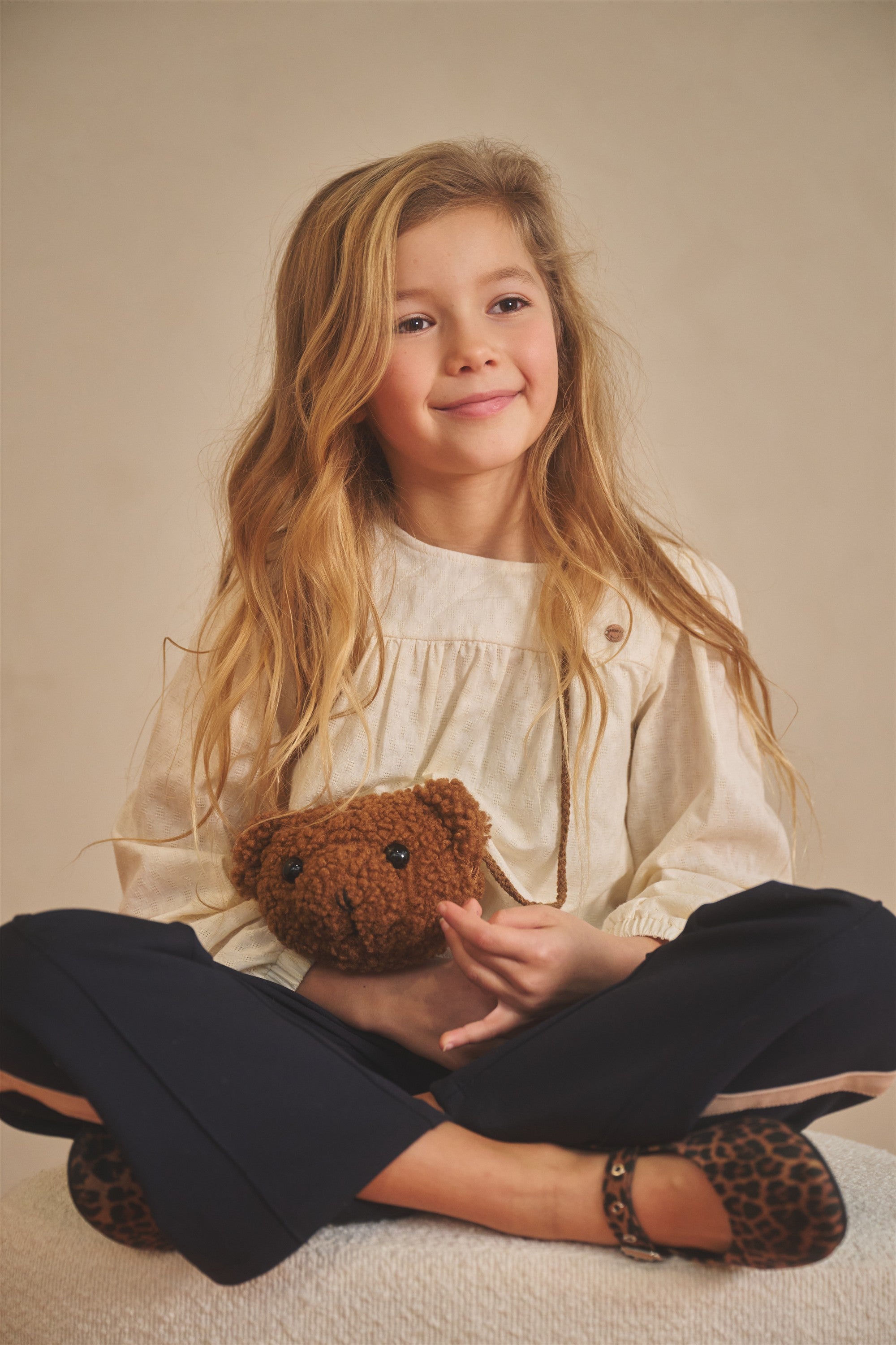 NoNo Beary Beer Tasje Taupe