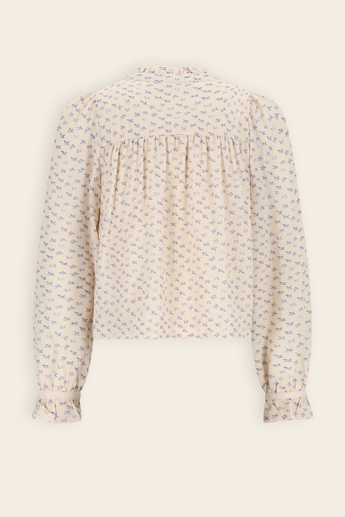 NoNo Tekla Geprinte Blouse Ivoor