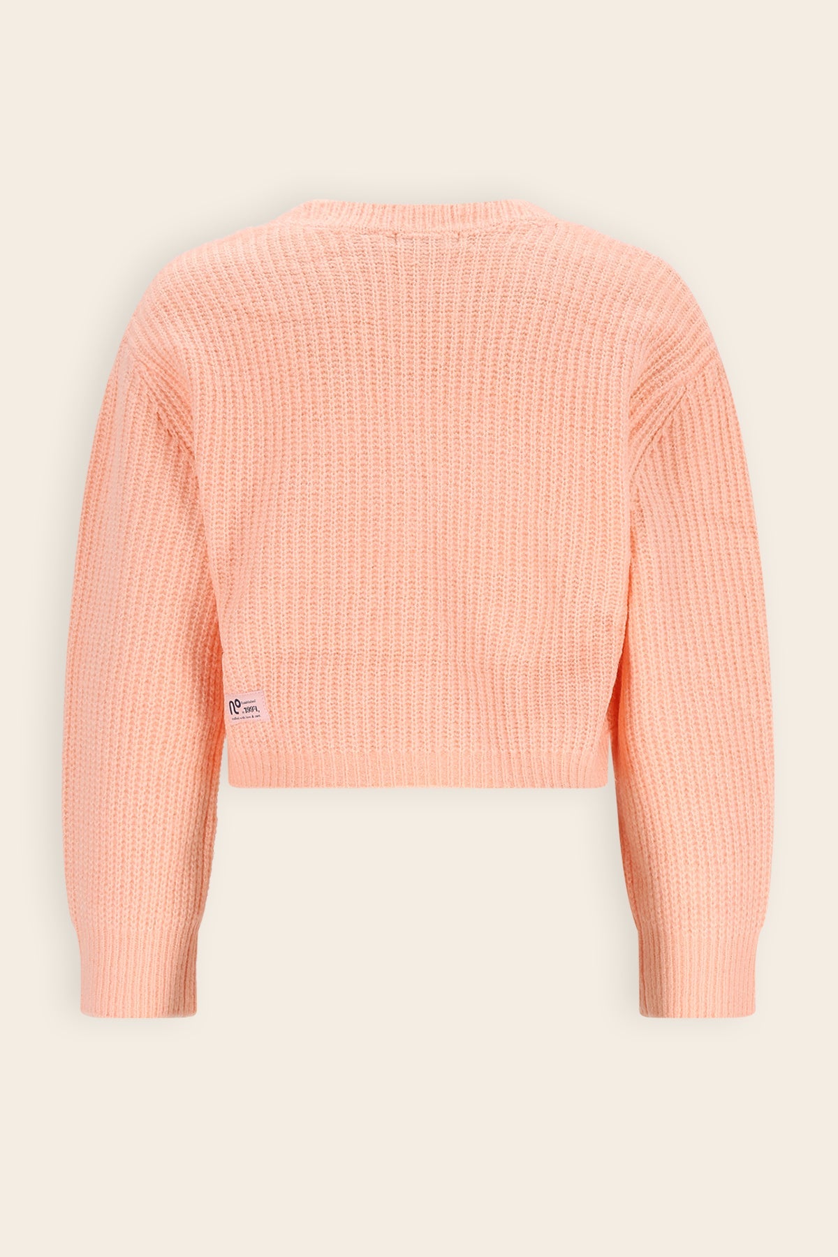 NoNo Ashlee Gebreid Kort Vest Oranje