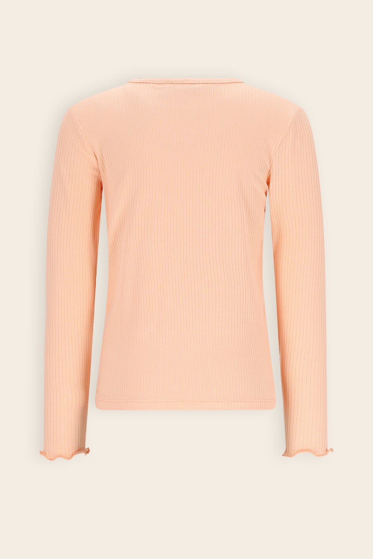 NoNo Kyoto Basic Rib Tshirt Oranje