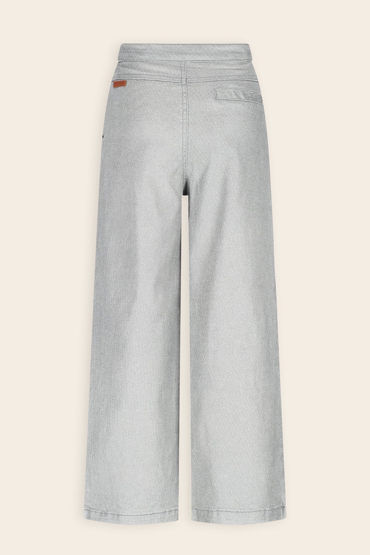 NoNo Sia Metallic Denim Broek Grijs