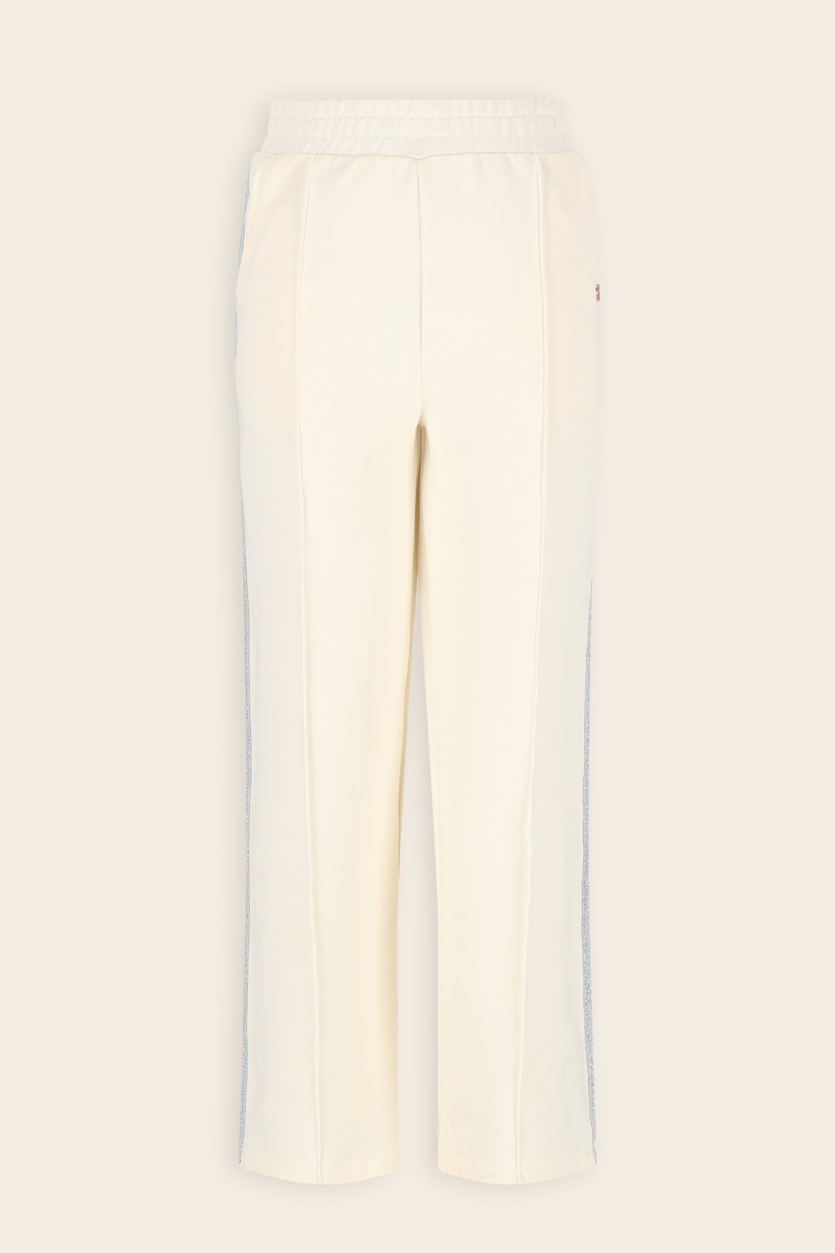 NoNo Sayla Sweat Wijde Broek Ivoor