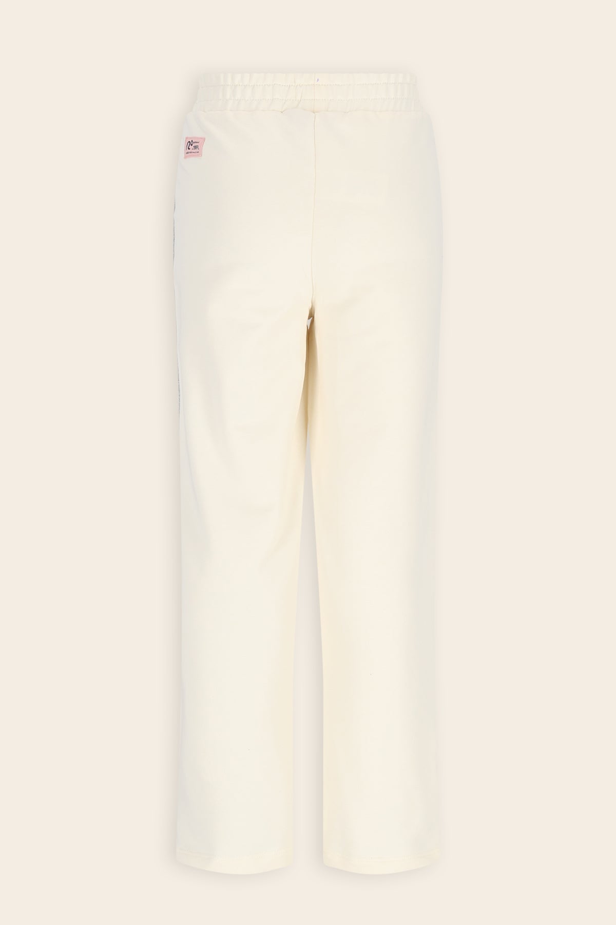 NoNo Sayla Sweat Wijde Broek Ivoor