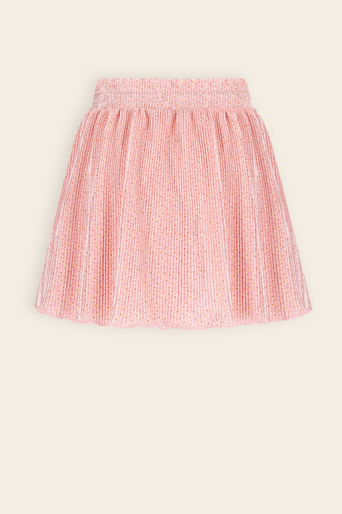 NoNo Nele Geprinte Plissee Rok Roze